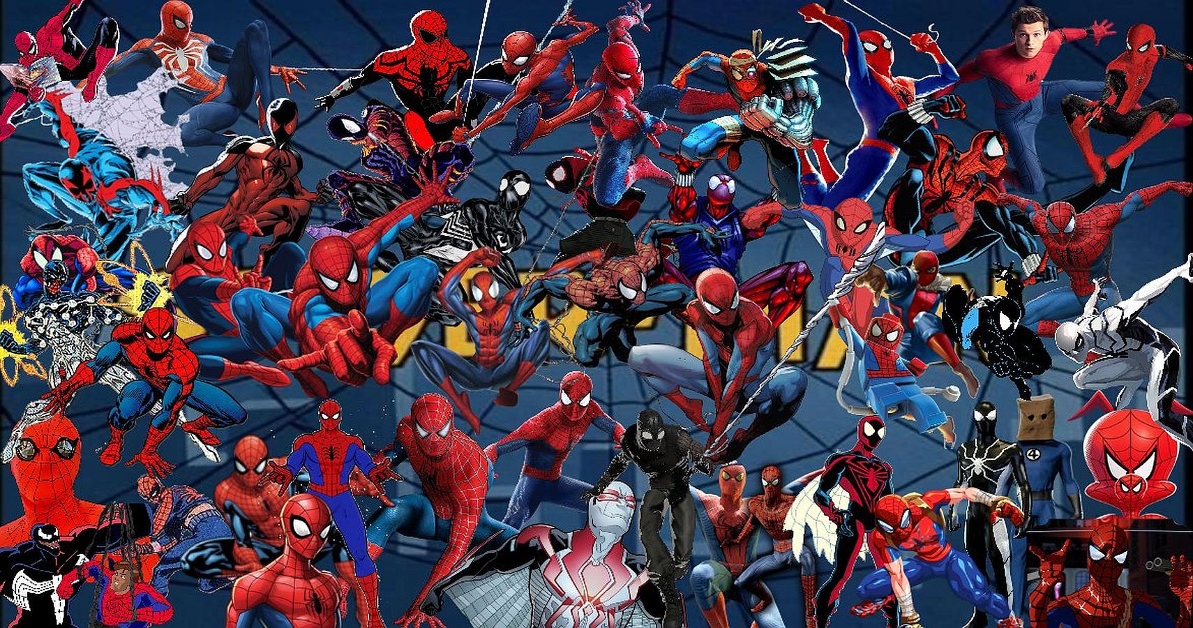SpiderMan Collage Wallpapers Wallpaper Cave