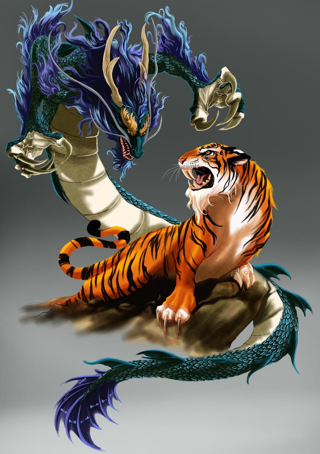 Dragon And Tiger Wallpapers Wallpaper Cave