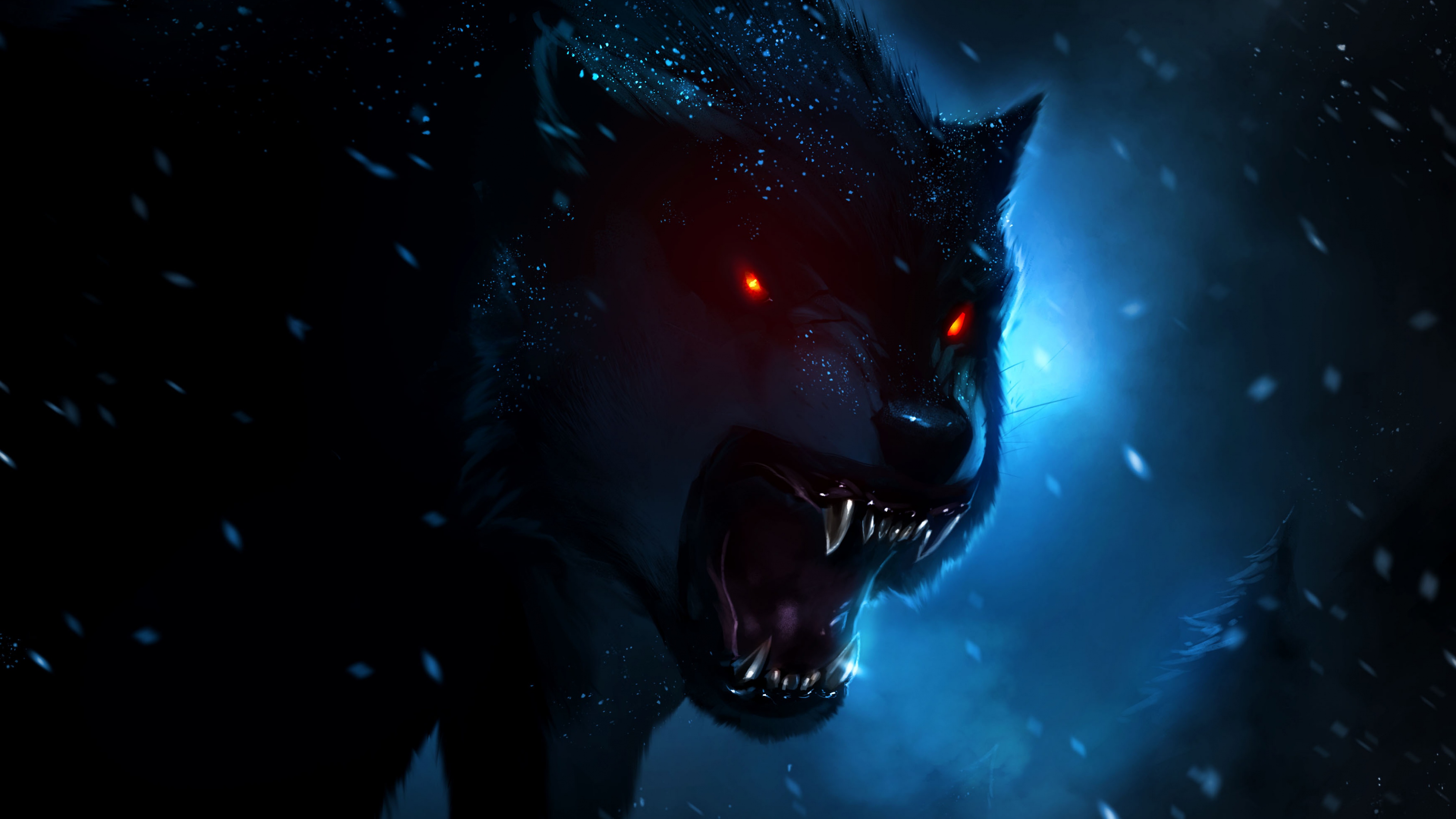 Red Eye Wolf Wallpapers Wallpaper Cave