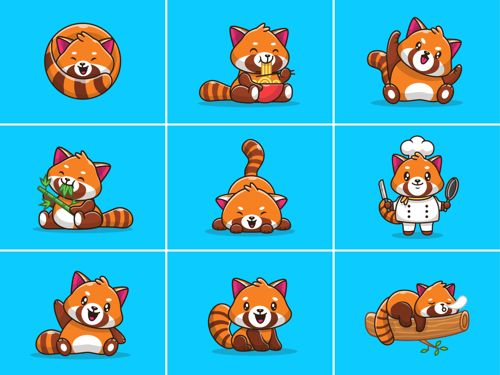 Cartoon Red Panda Wallpapers Wallpaper Cave