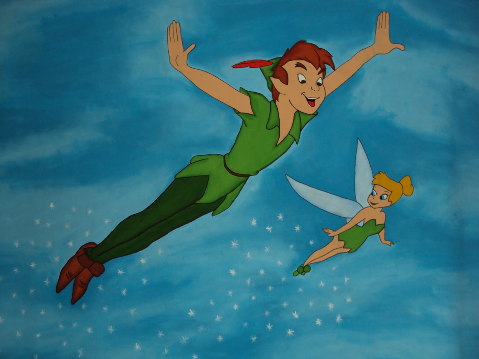 Peter Pan And Tinkerbell Wallpapers Wallpaper Cave