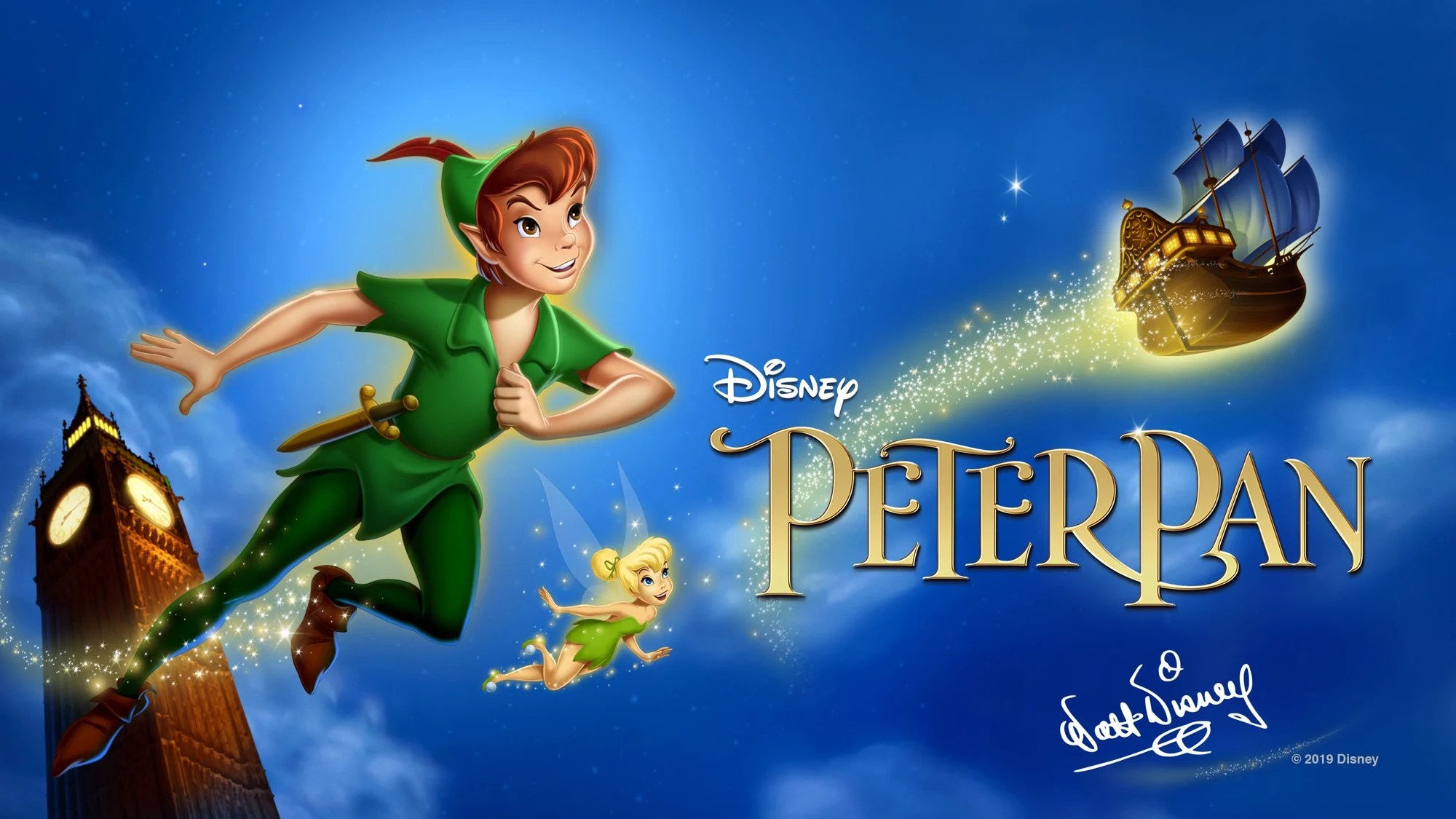 Peter Pan And Tinkerbell Wallpapers Wallpaper Cave