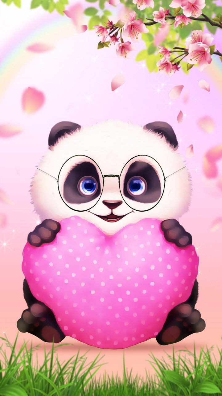 Cute Pink Panda Wallpapers Wallpaper Cave