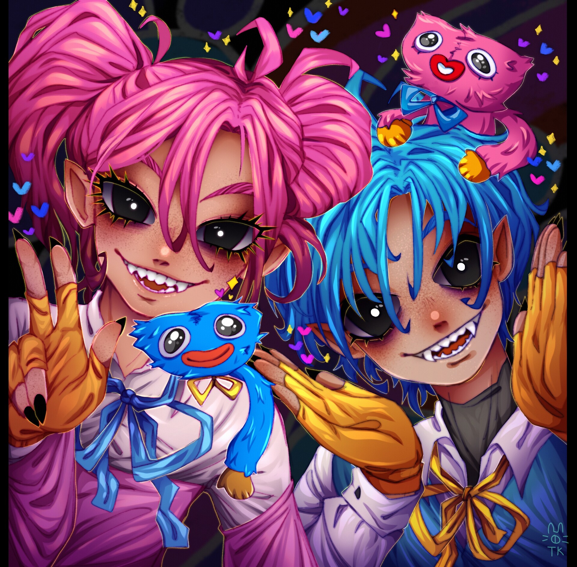 Huggy Wuggy And Kissy Missy Wallpapers Wallpaper Cave