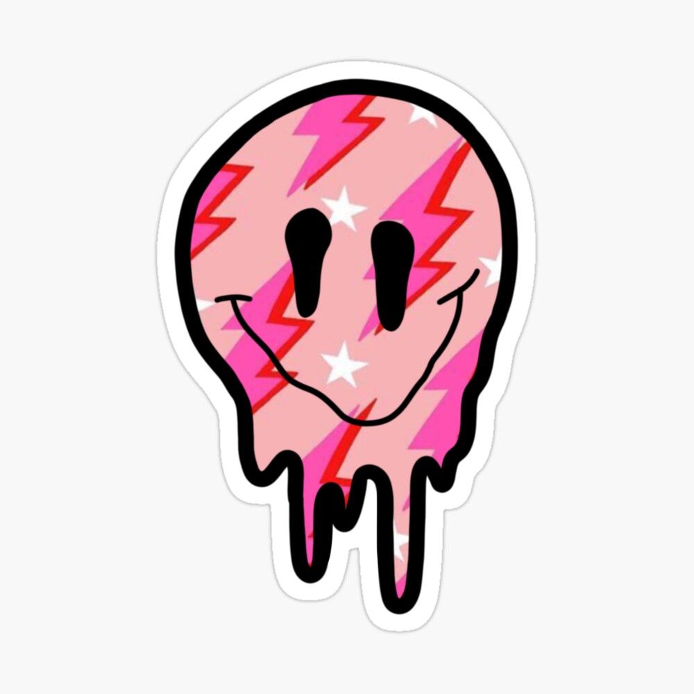 Pink Drippy Smiley Face Wallpapers Wallpaper Cave