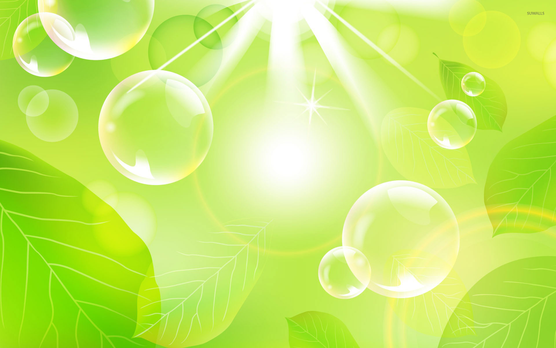Green Bubbles Wallpapers Wallpaper Cave