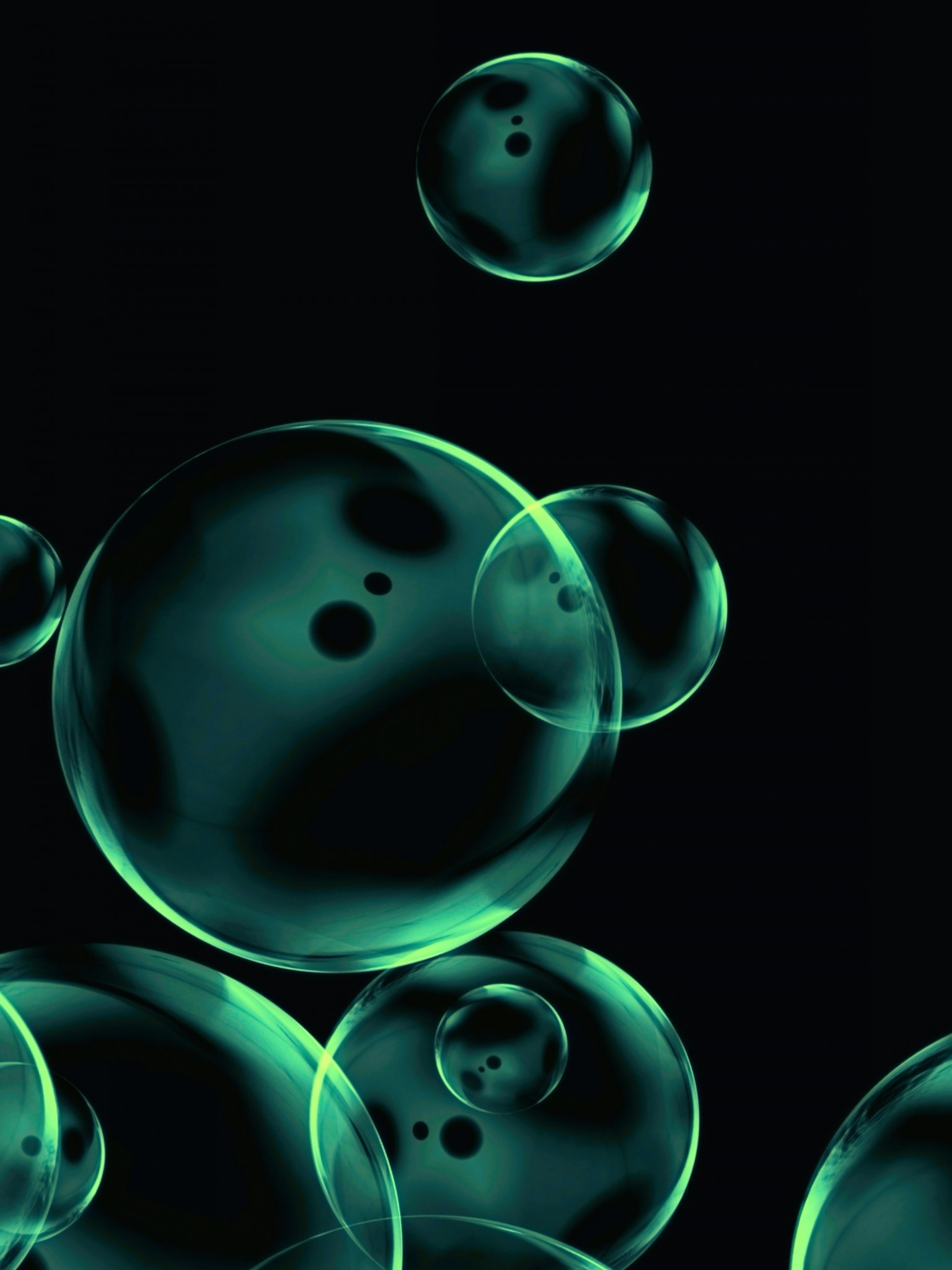 Green Bubbles Wallpapers Wallpaper Cave