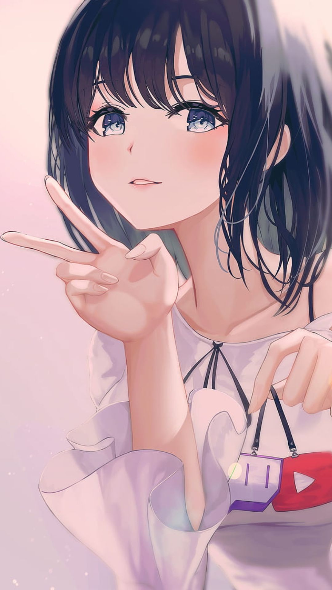 iPhone Girl Cartoon Wallpapers Wallpaper Cave