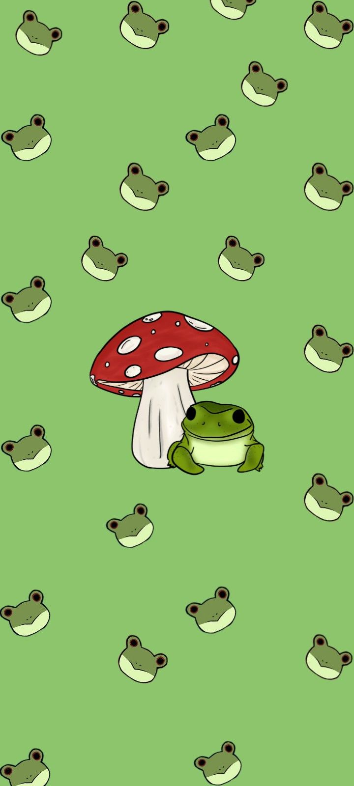Frog Mushroom Aesthetic Wallpaper