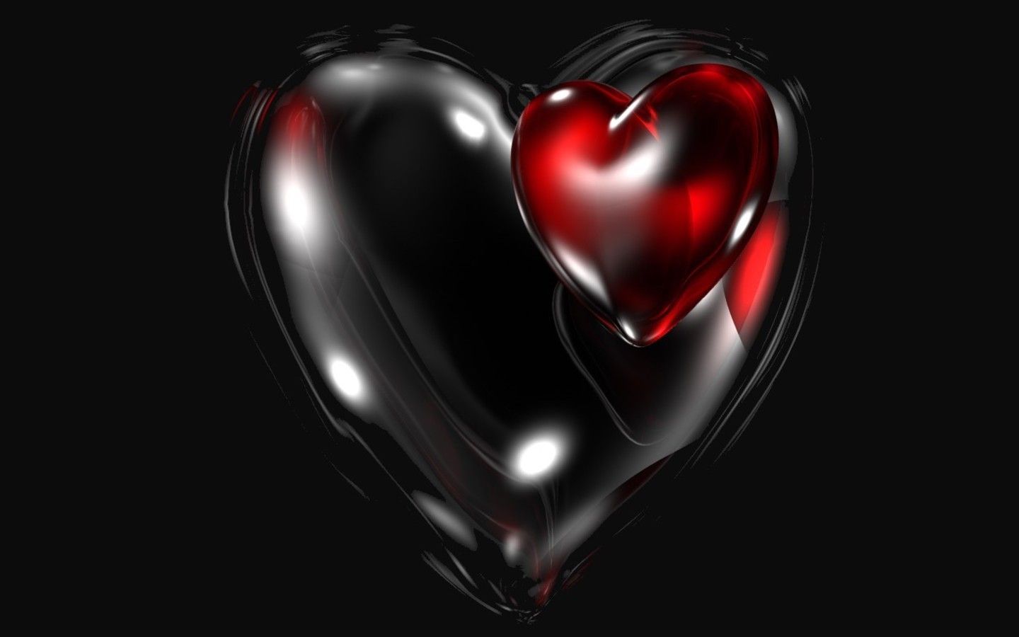 Black And Red Heart Wallpapers Wallpaper Cave