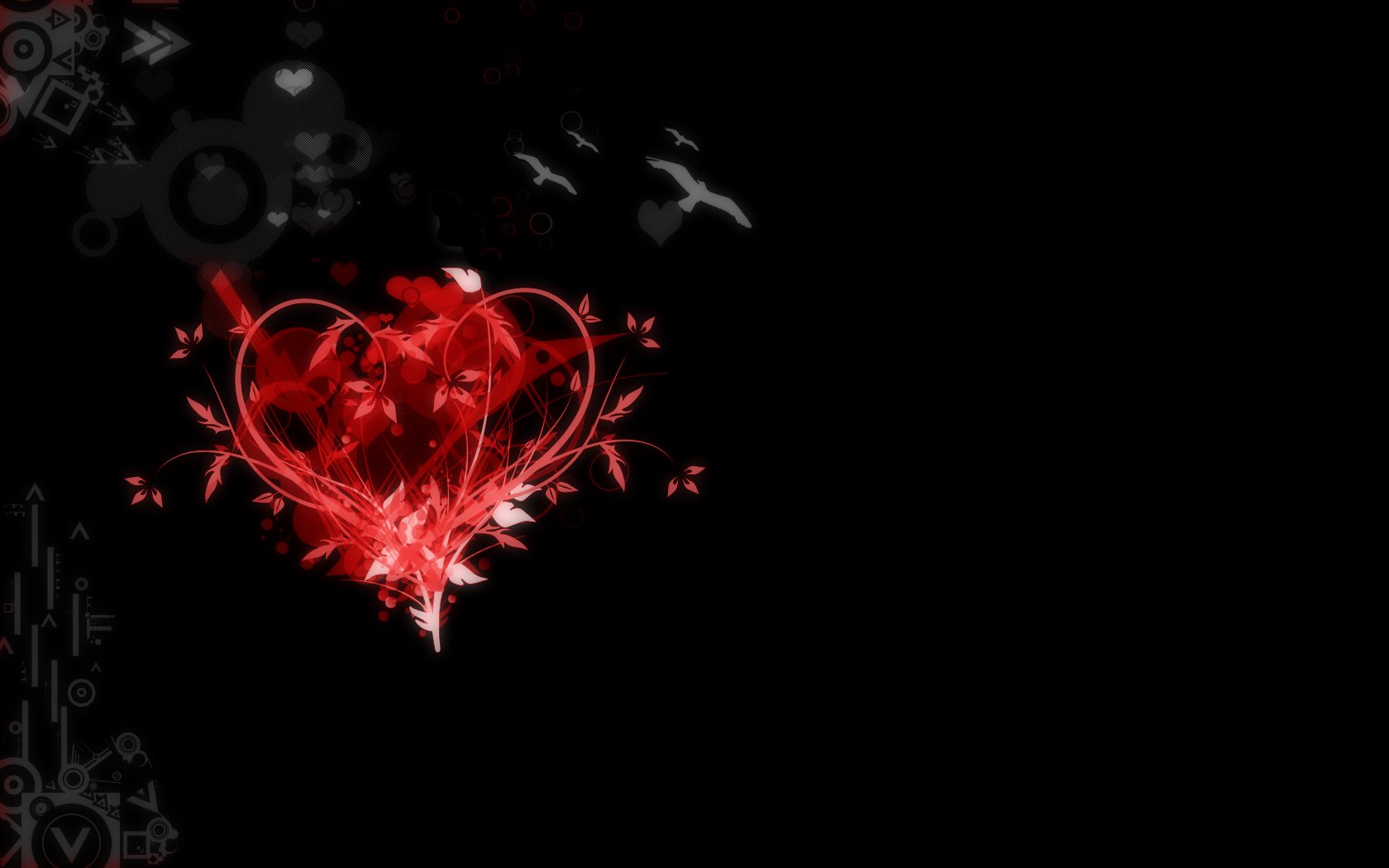 Black And Red Heart Wallpapers Wallpaper Cave
