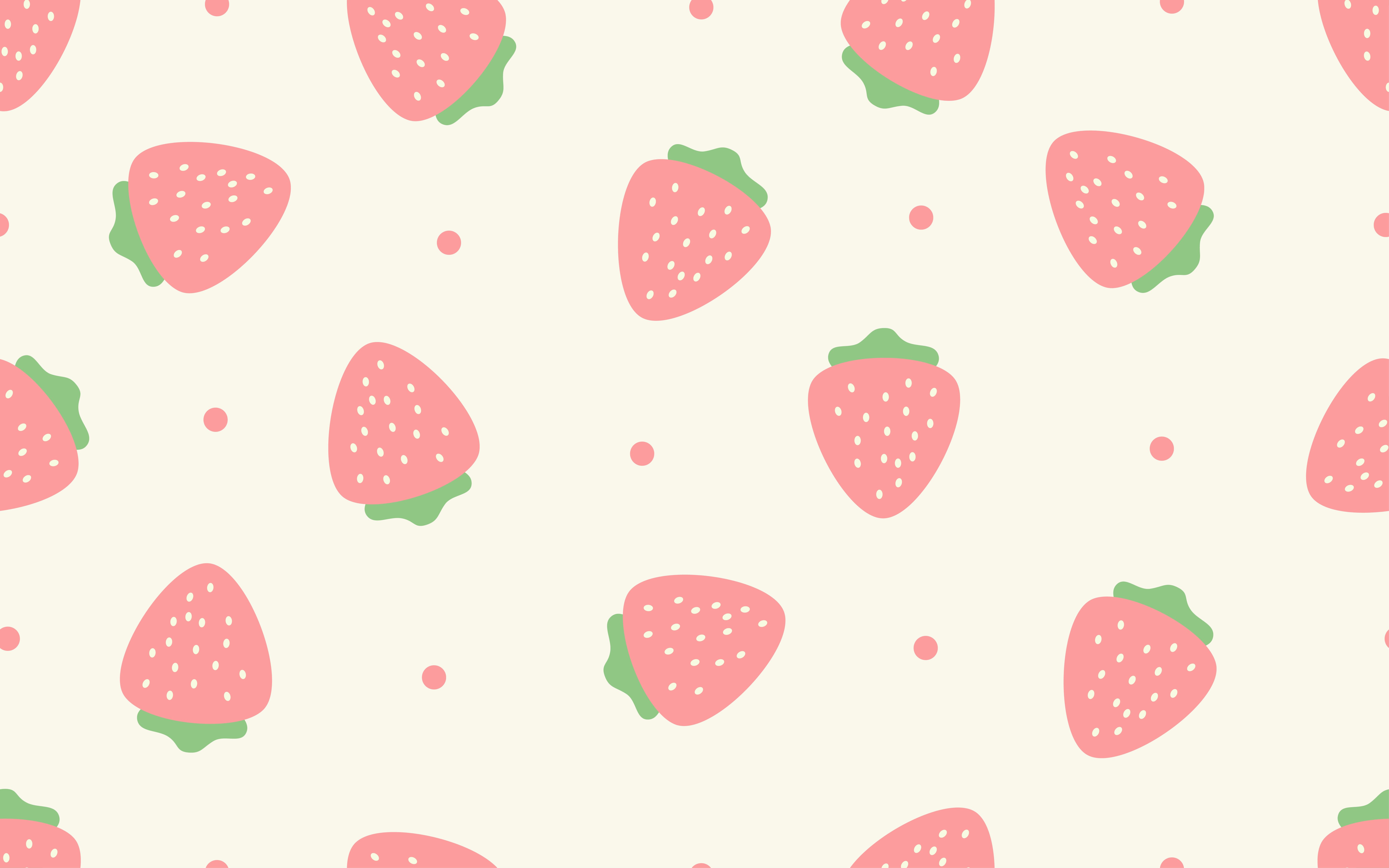 Strawberry PC Aesthetic Wallpapers Wallpaper Cave