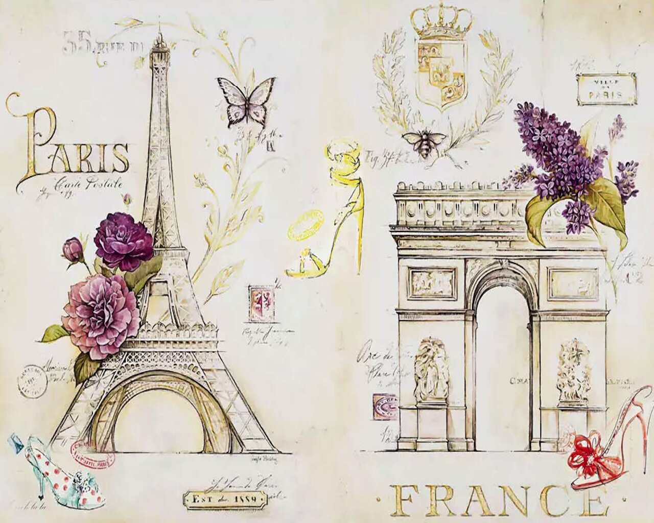 Vintage Paris Wallpapers Wallpaper Cave