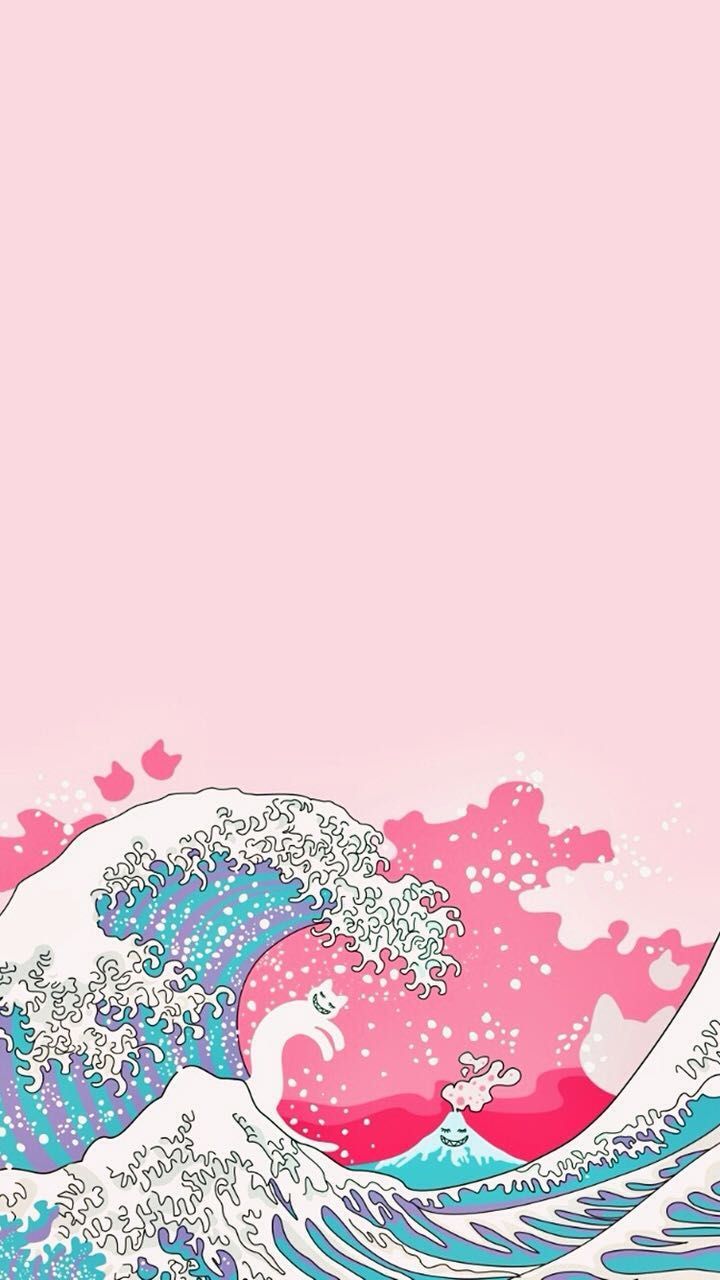 Pink Wave Wallpapers Wallpaper Cave