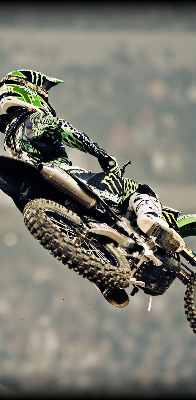 Kawasaki Dirt Bike Monster Energy Wallpaper
