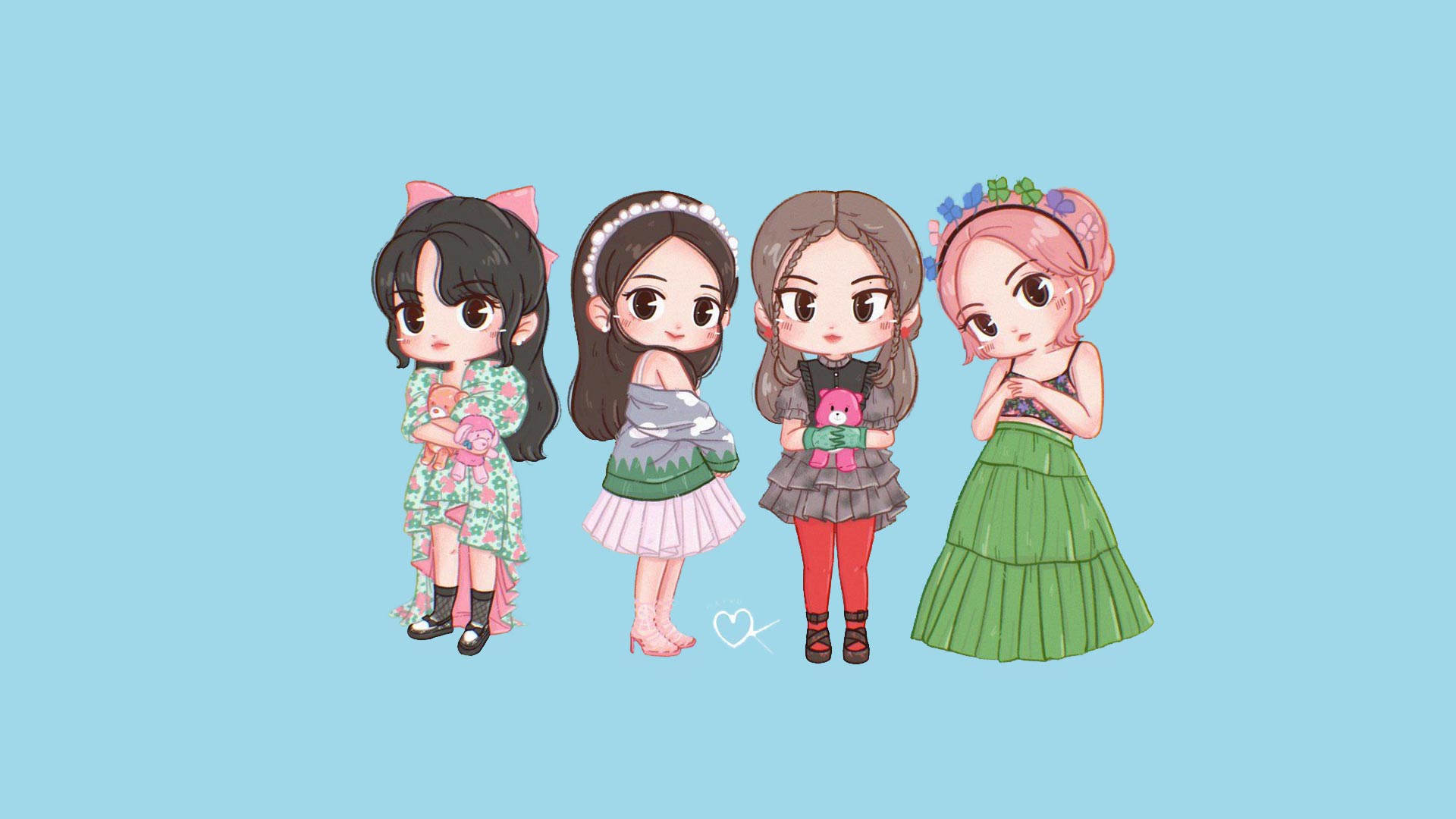 Blackpink Cute Cartoon 2022 Wallpapers Wallpaper Cave