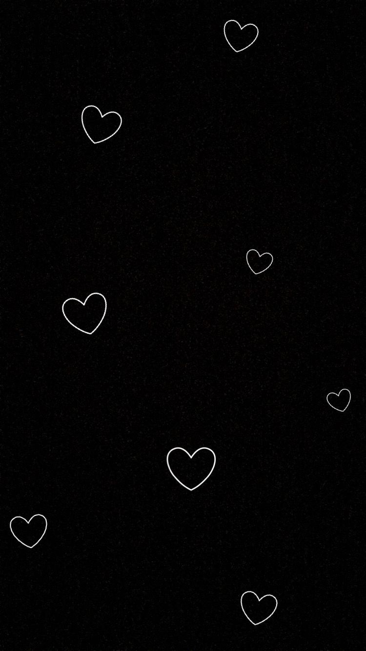 Black Hearts Phone Wallpapers Wallpaper Cave
