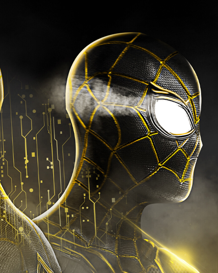 Black And Gold Spider Man Wallpaper