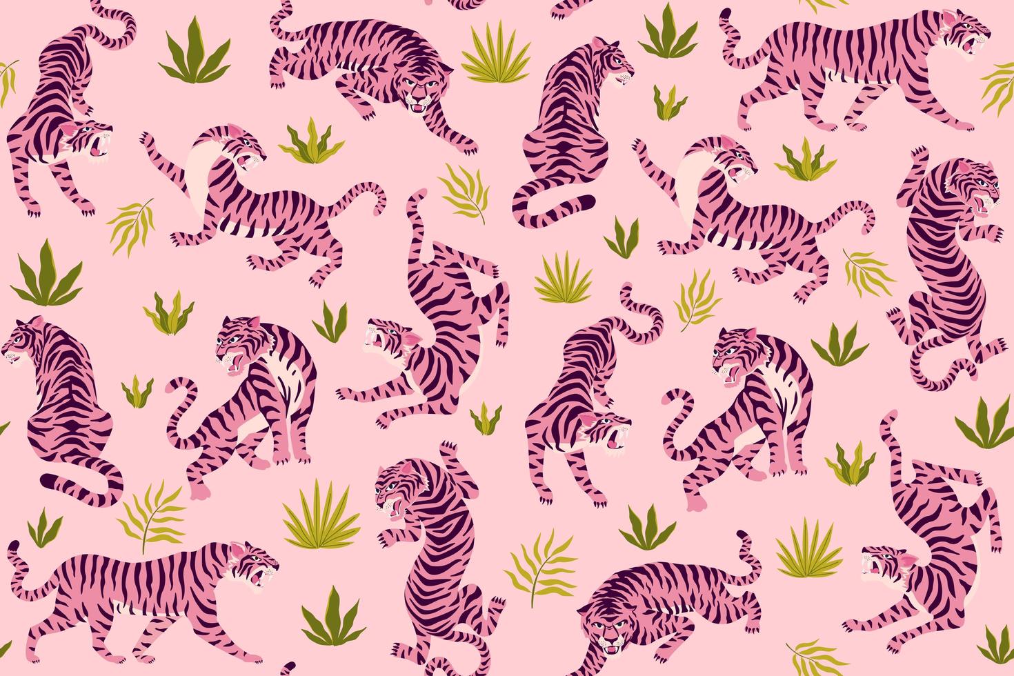 Pink Tiger Wallpapers Wallpaper Cave
