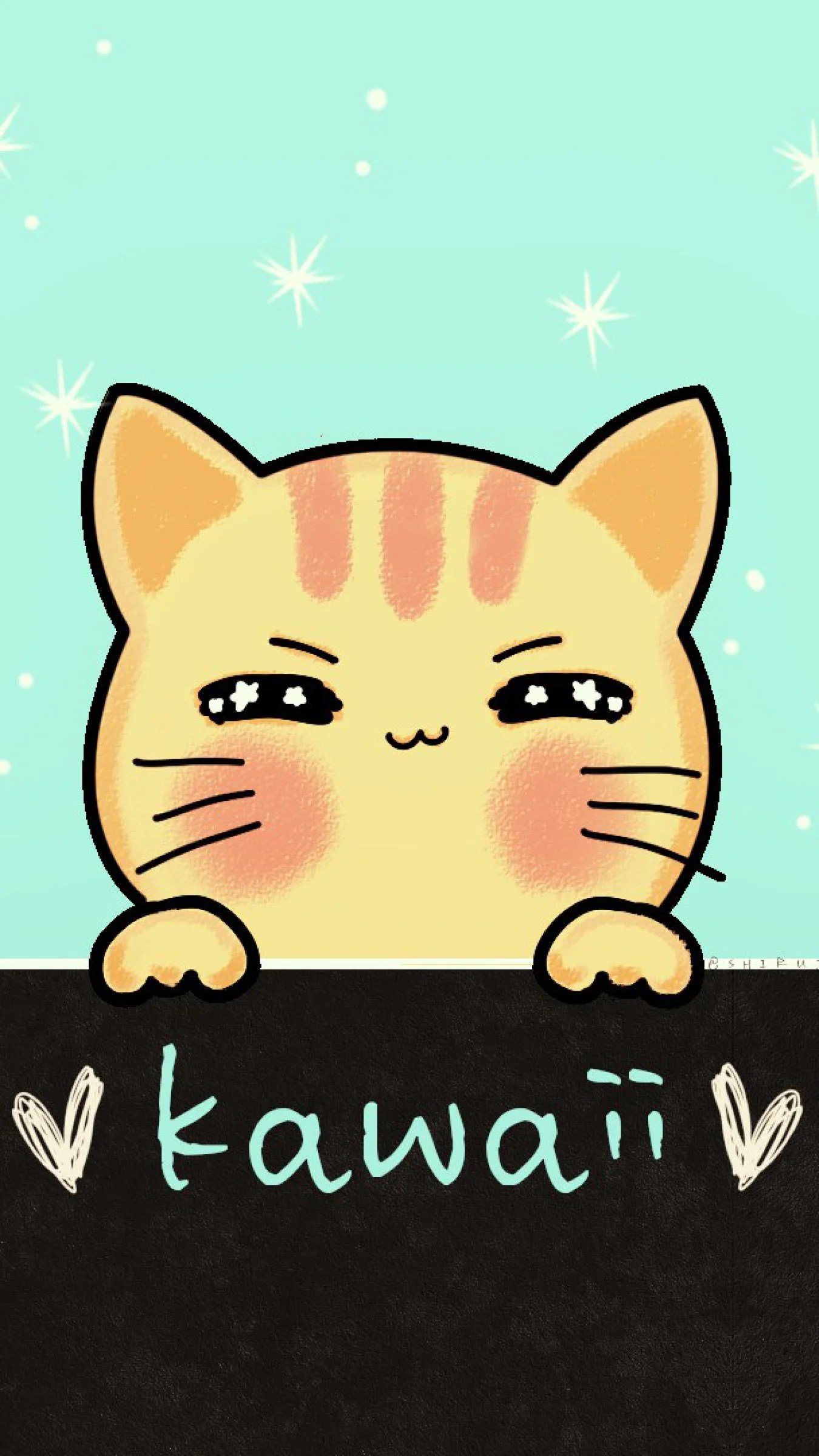 Cute Kawaii Cats Wallpapers Wallpaper Cave