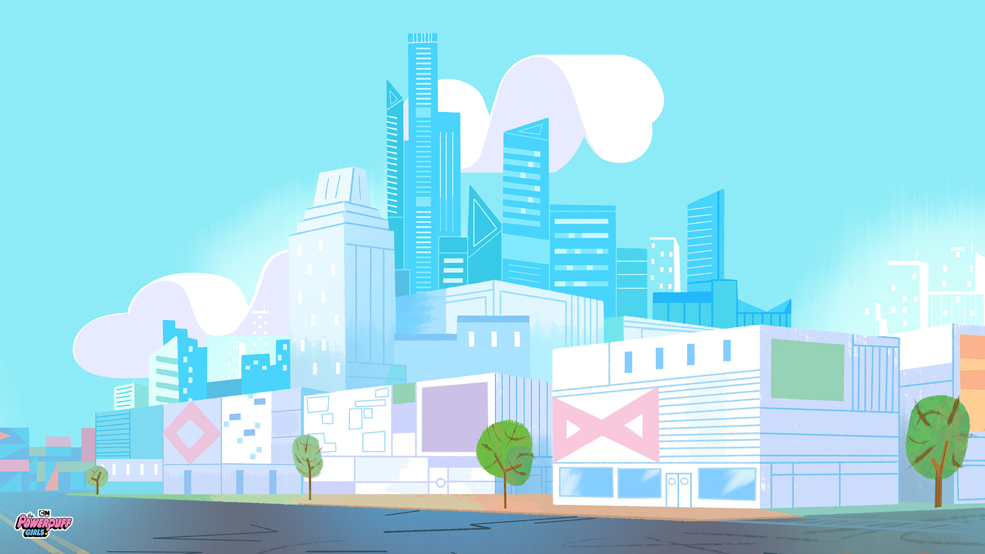 The Powerpuff Girls Townsville Wallpapers Wallpaper Cave