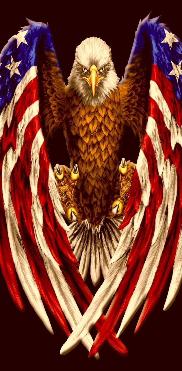 American Flag With Eagle Wallpapers Wallpaper Cave