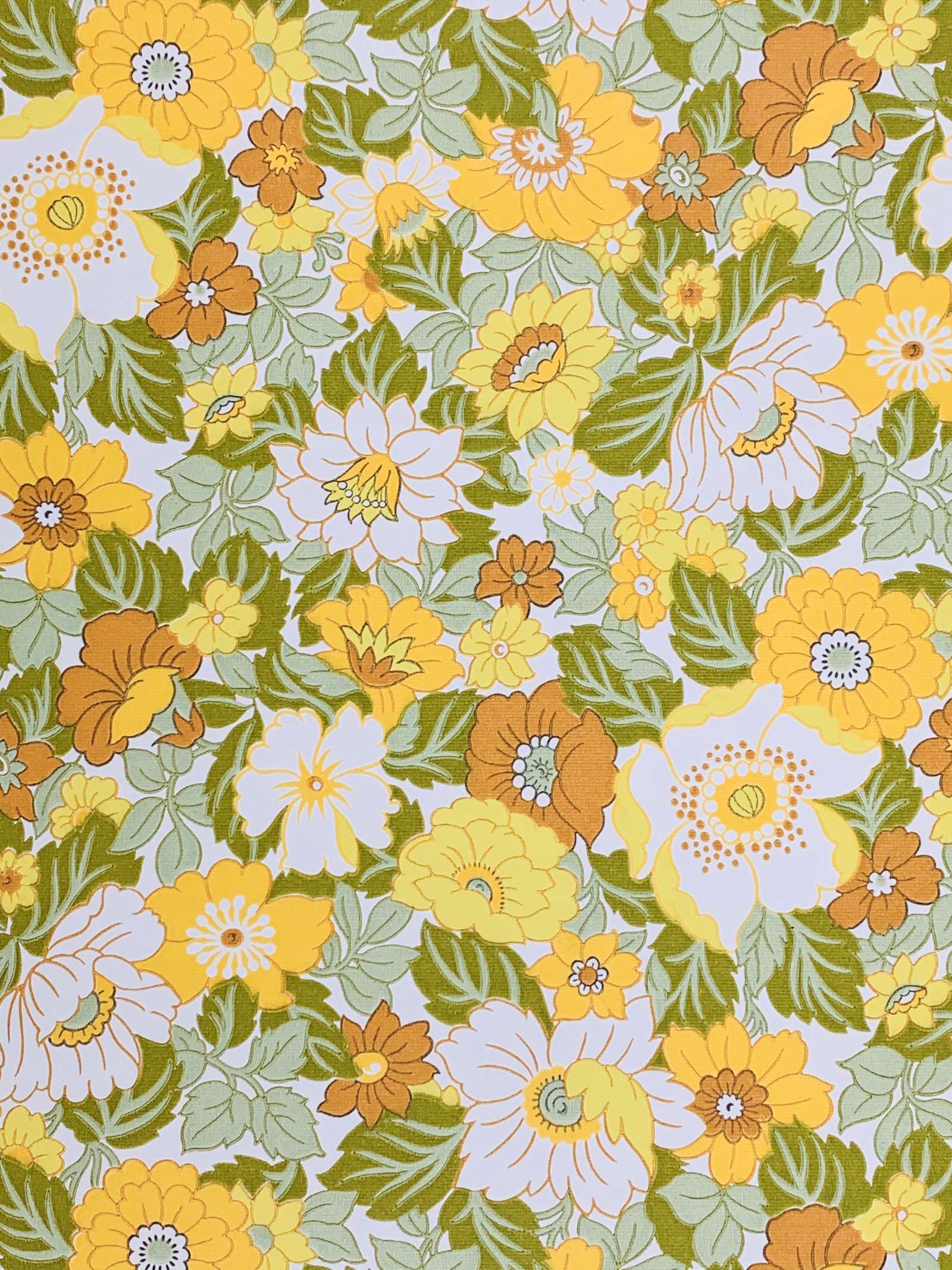 Retro Floral Wallpapers Wallpaper Cave