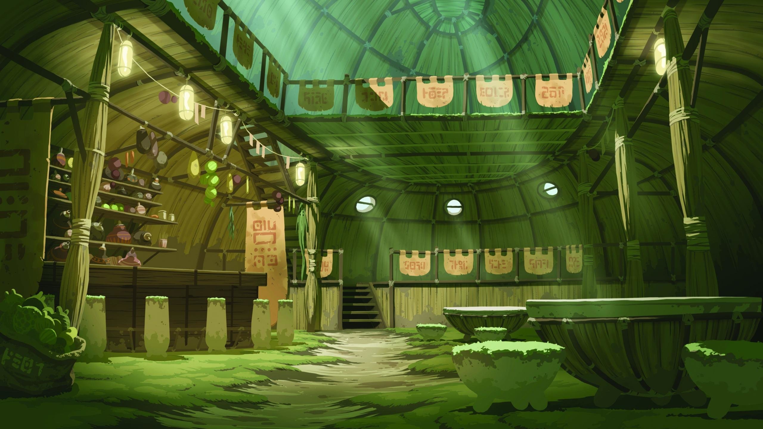 Green City Anime Wallpapers Wallpaper Cave