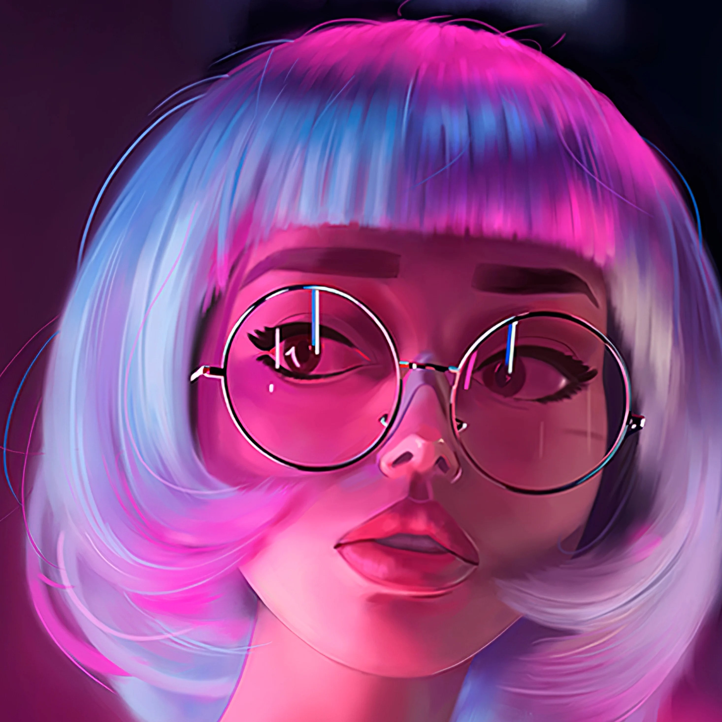 Neon Girl Wallpapers Wallpaper Cave