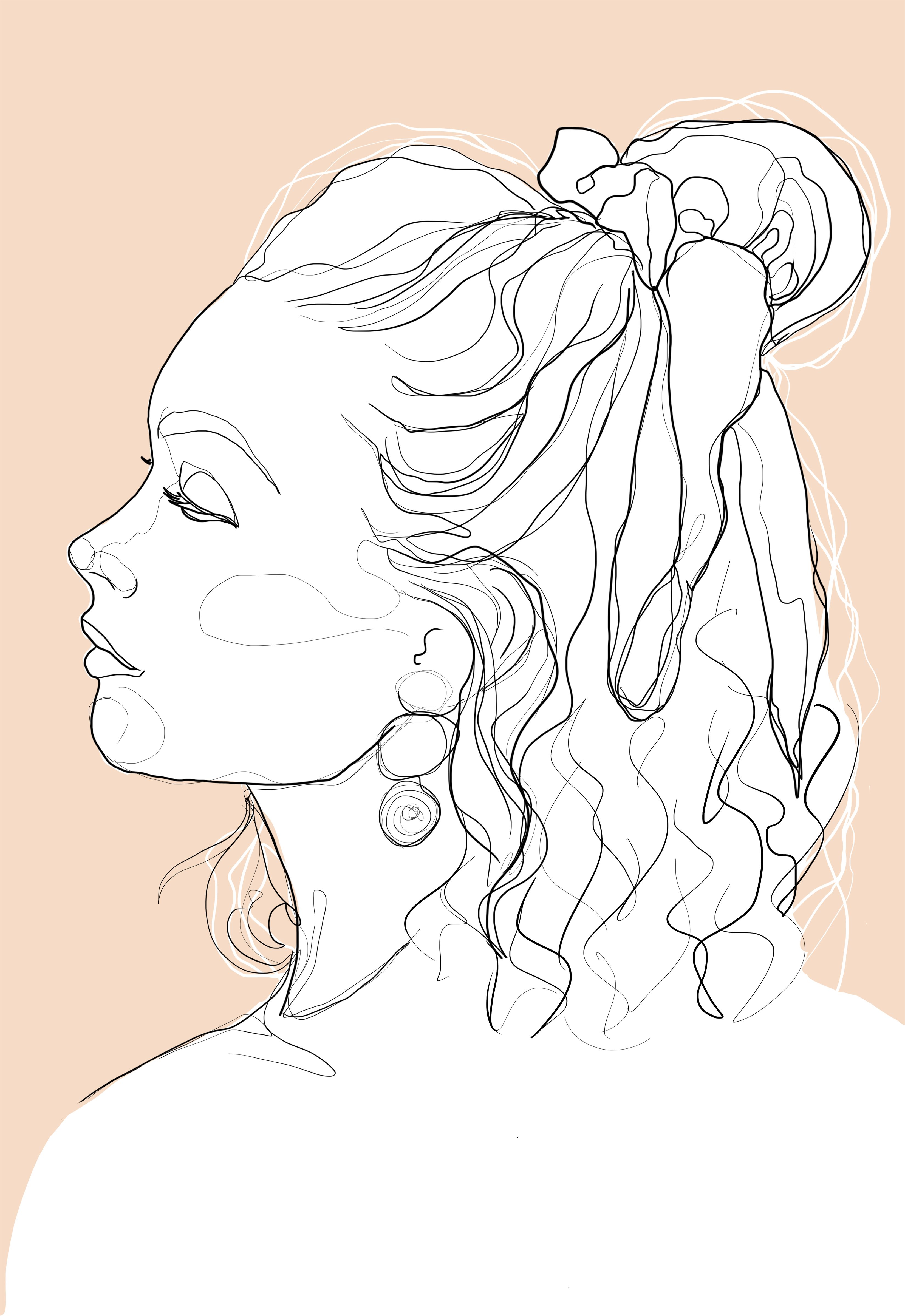 Women Aesthetic Line Art Wallpapers Wallpaper Cave