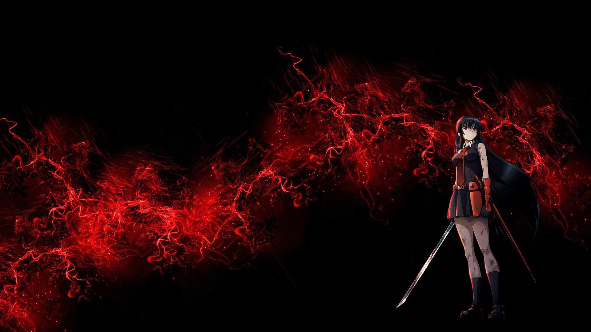 Black Red Anime Wallpapers Wallpaper Cave