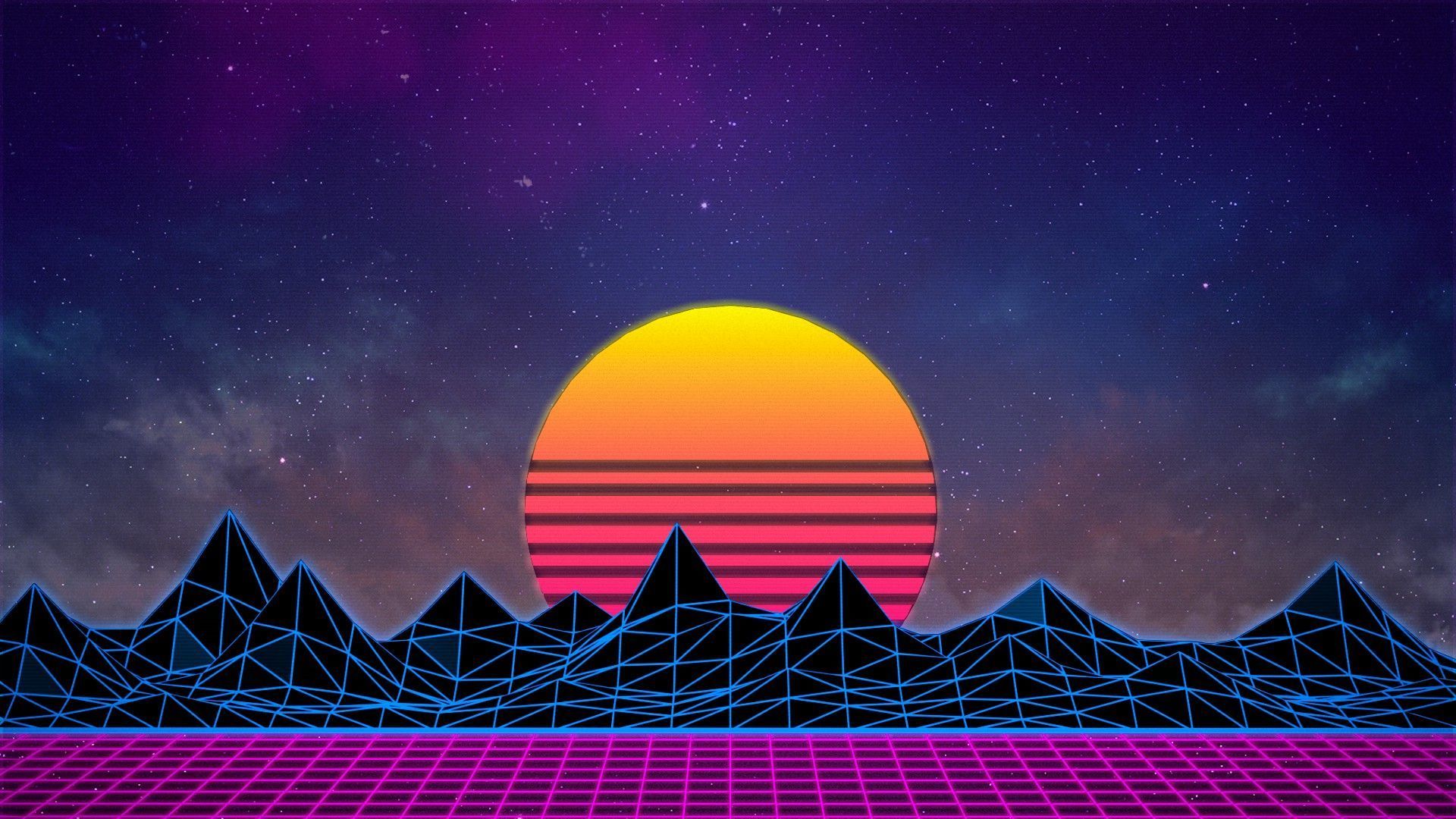 1920x1080 Retro Vaporwave Wallpapers Wallpaper Cave