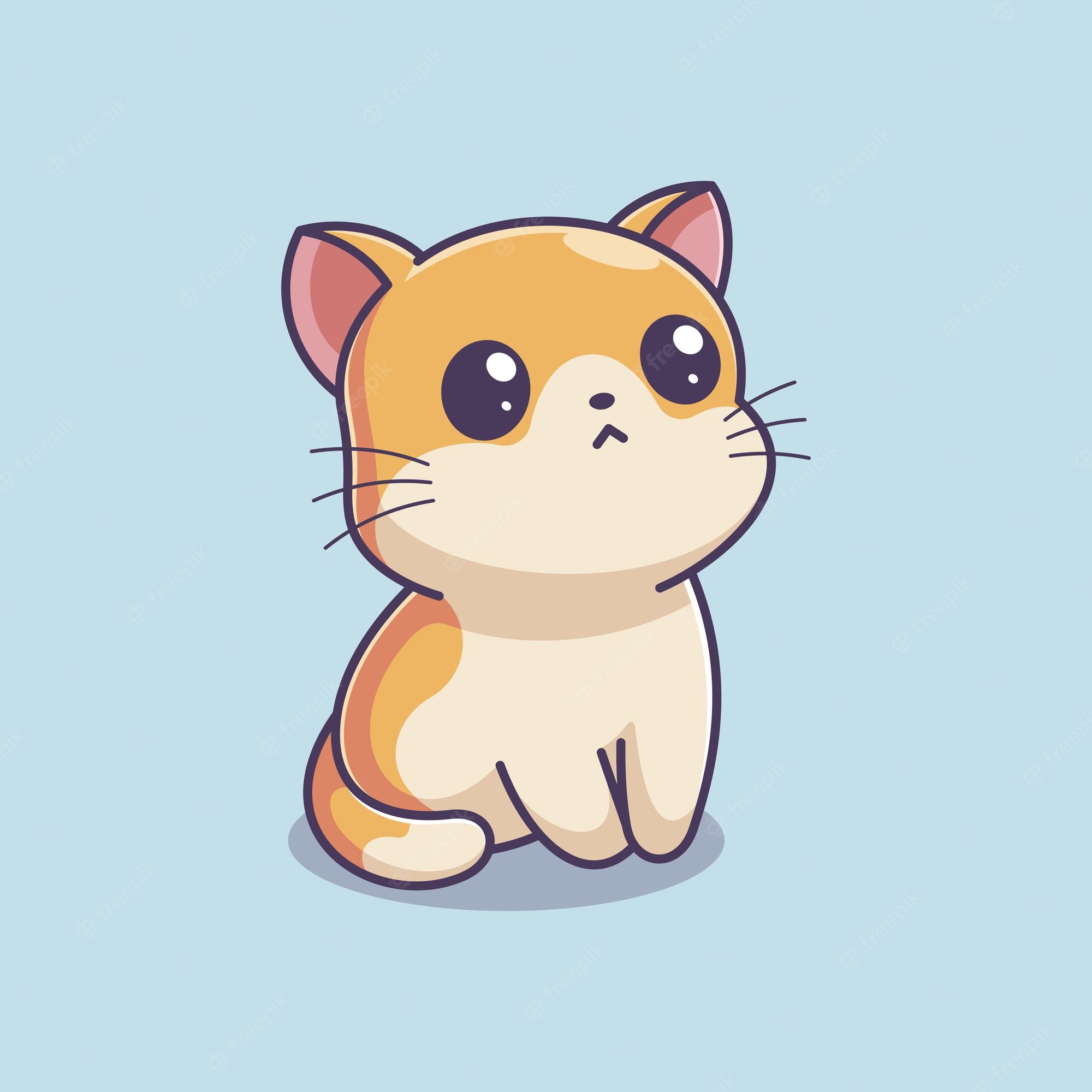 Cutest Kitten Cartoon Wallpapers Wallpaper Cave