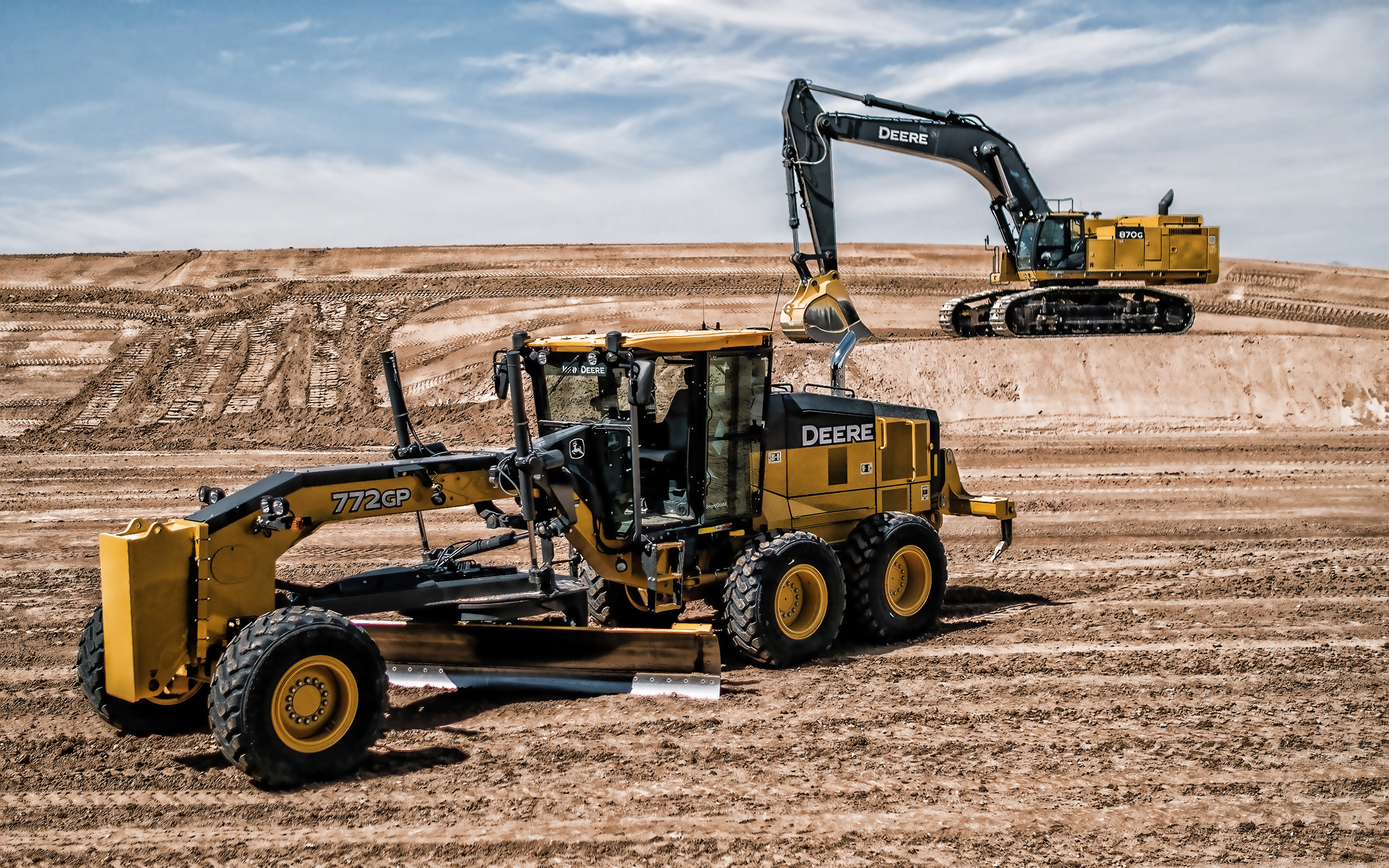 John Deere Construction Equipments Wallpapers Wallpaper Cave