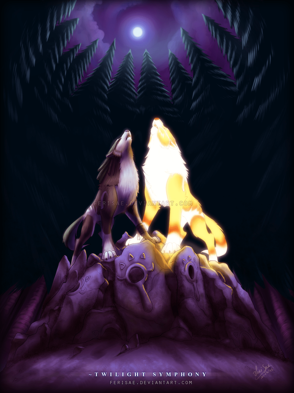 Golden Wolf Wallpapers Wallpaper Cave