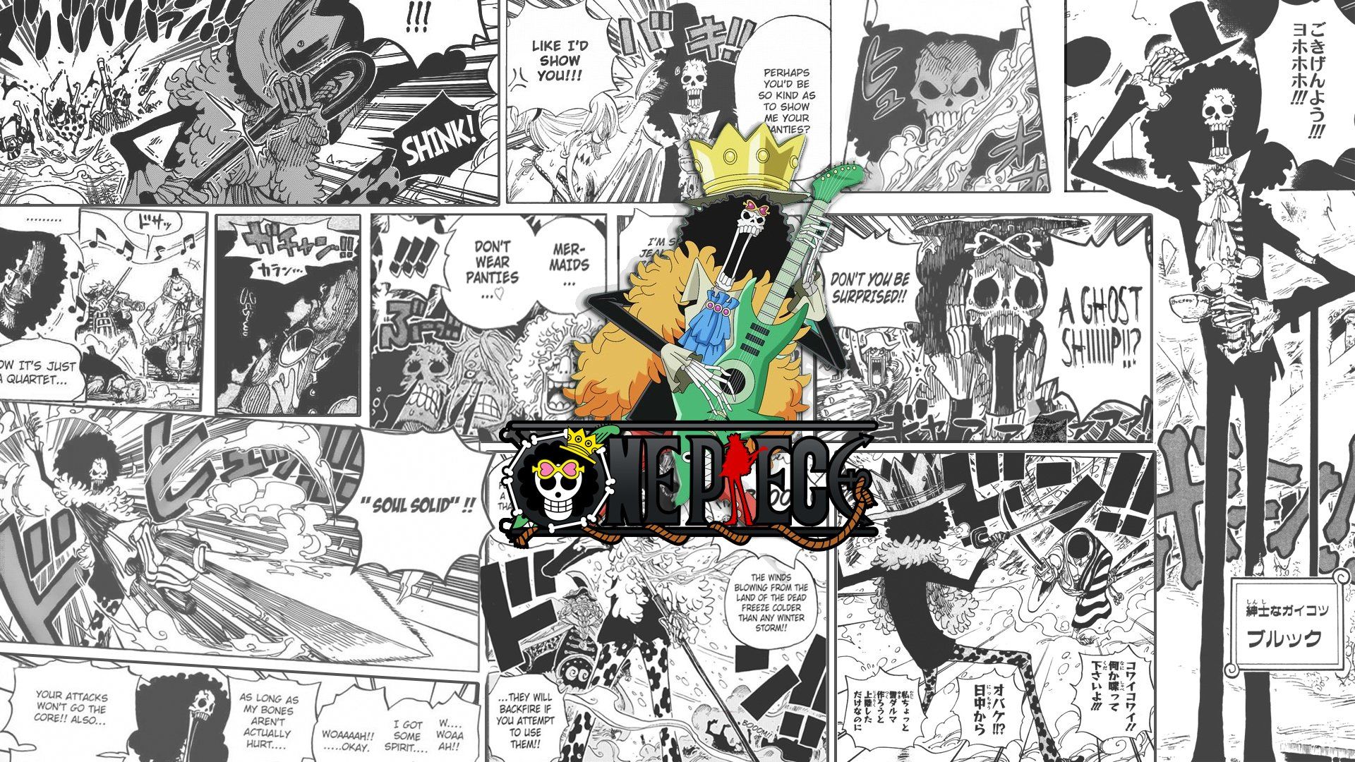 Brook One Piece Manga Wallpapers Wallpaper Cave
