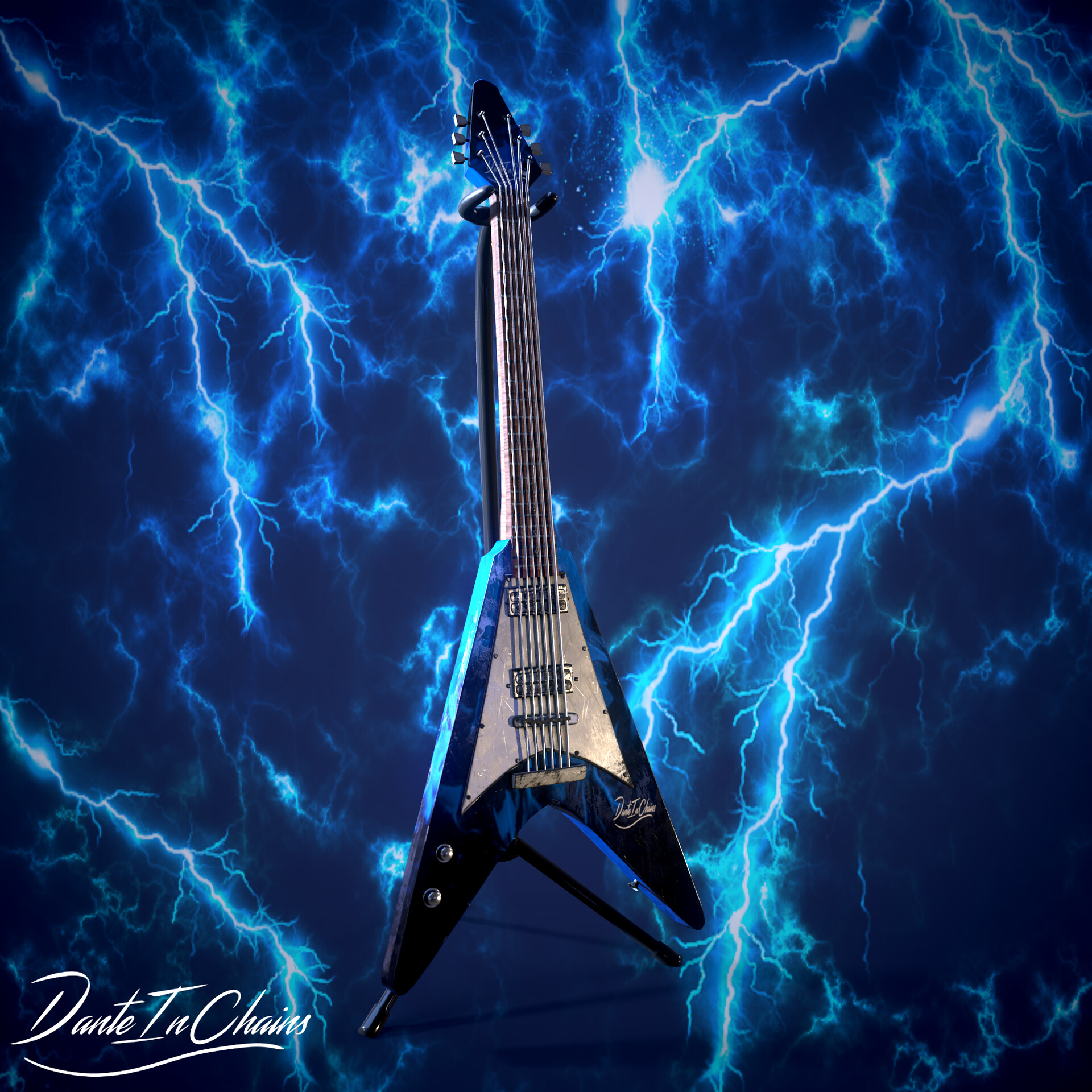 Lightning Guitar Wallpapers Wallpaper Cave