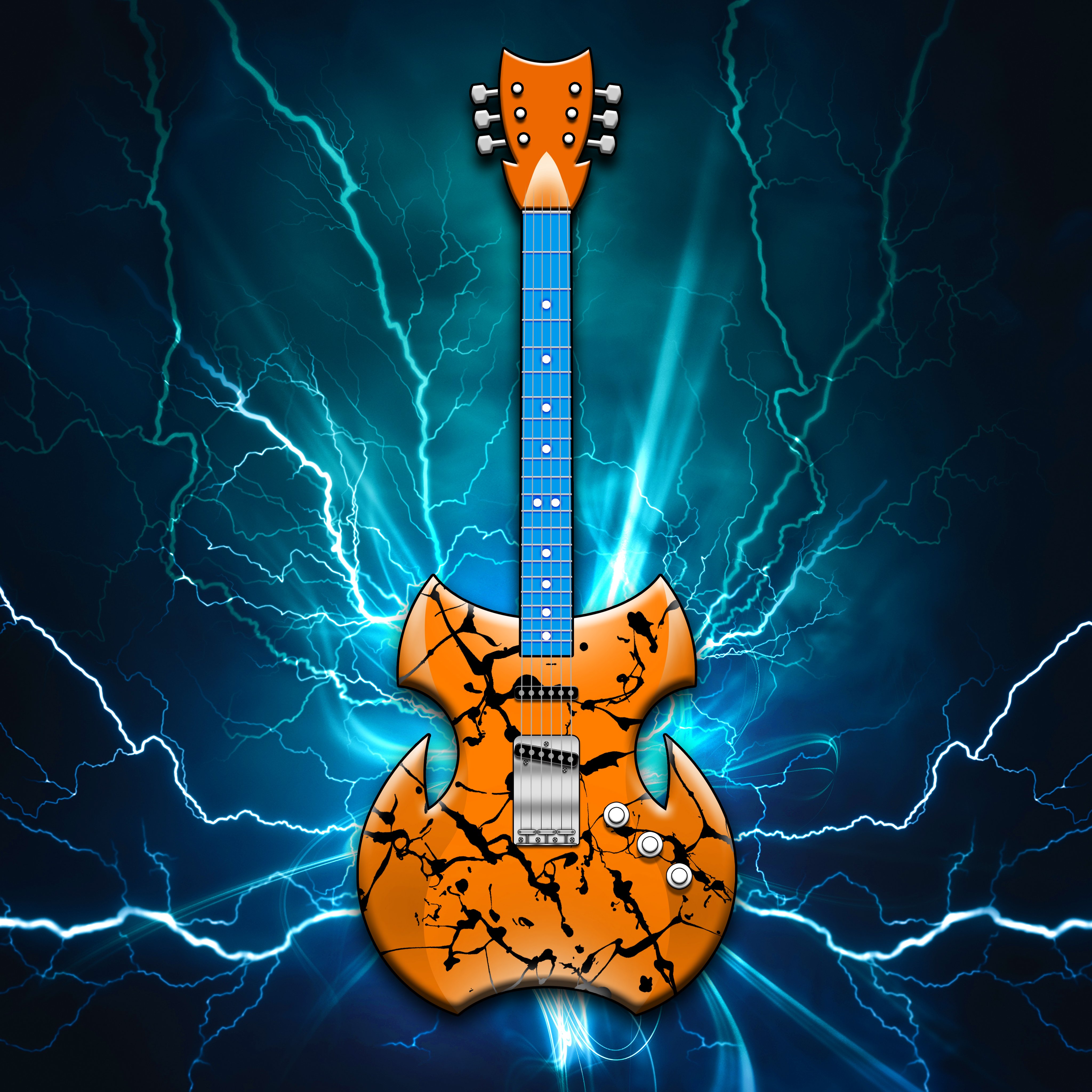 Lightning Guitar Wallpapers Wallpaper Cave