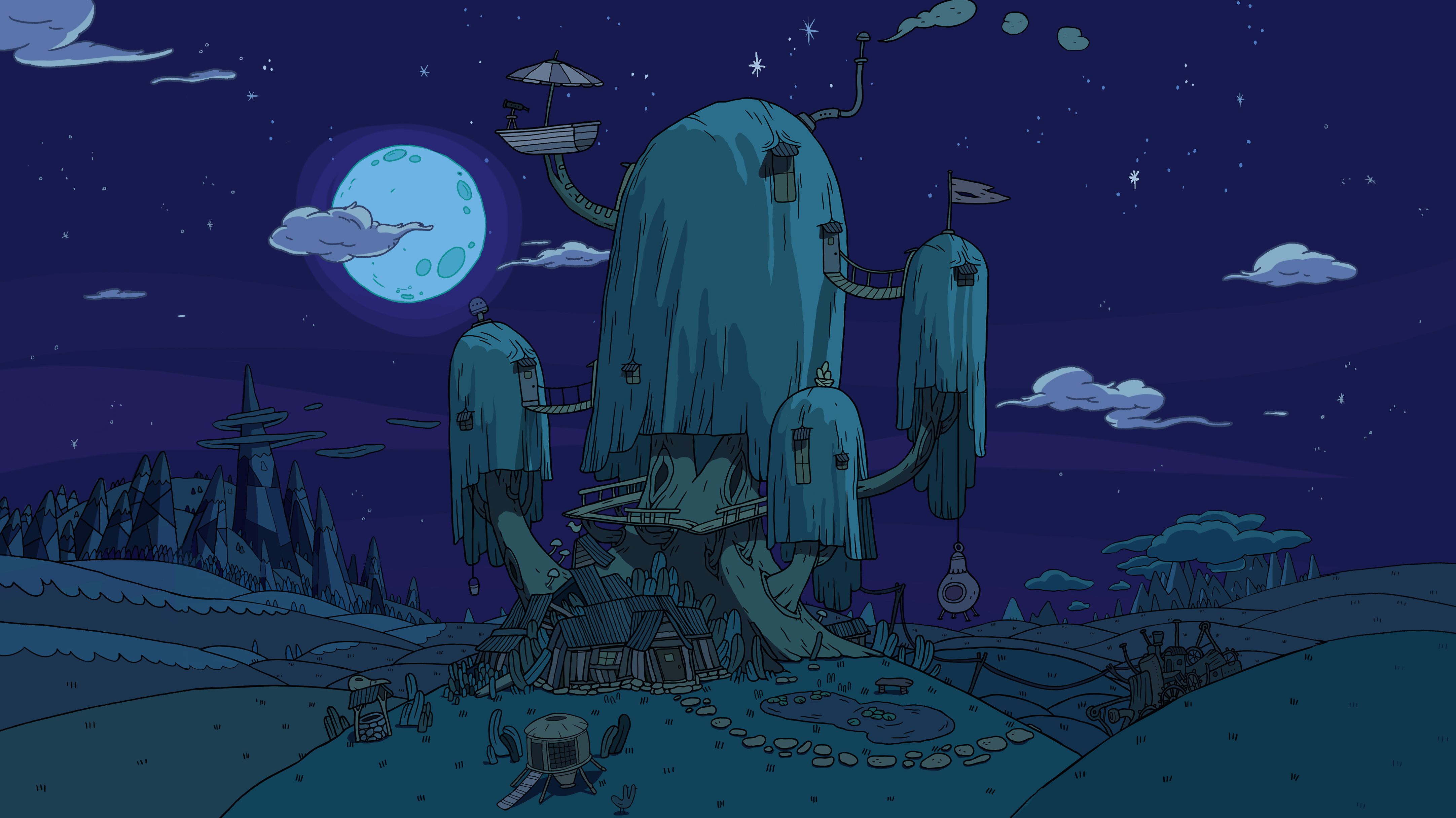 Adventure Time Night Wallpapers Wallpaper Cave