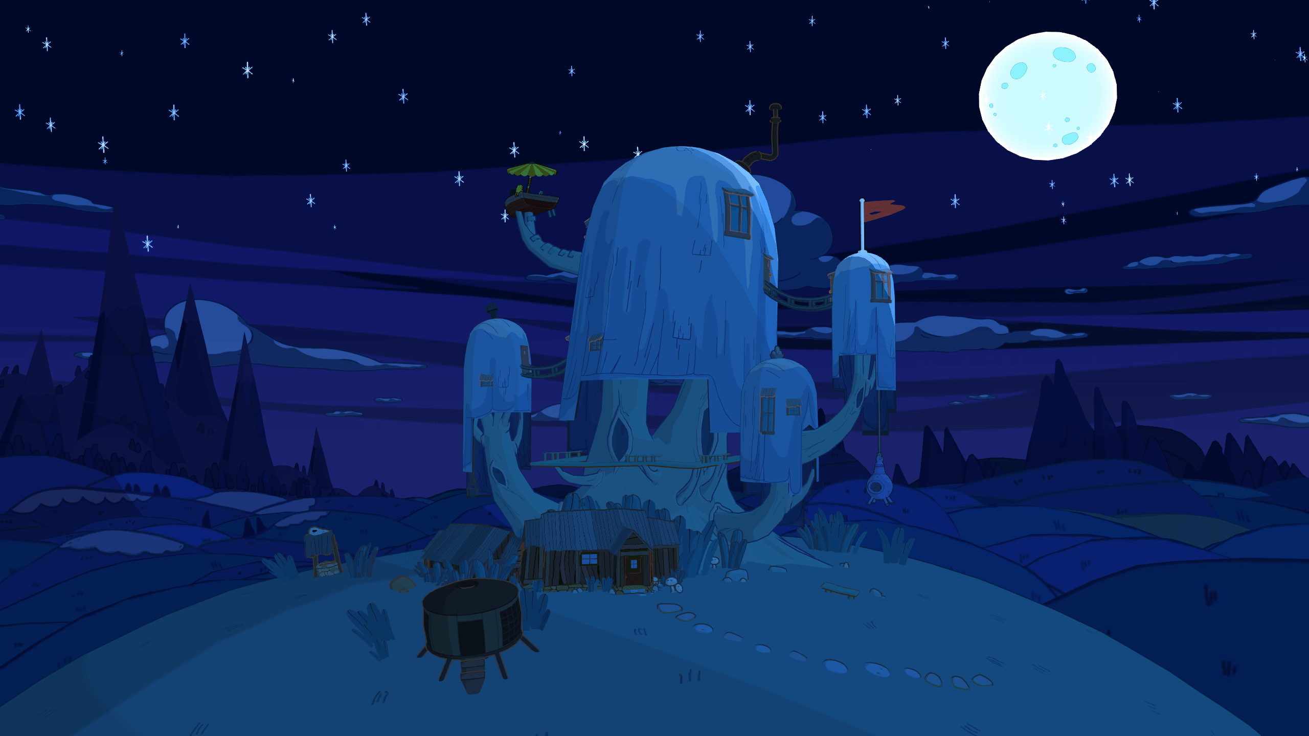 Adventure Time Night Wallpapers Wallpaper Cave