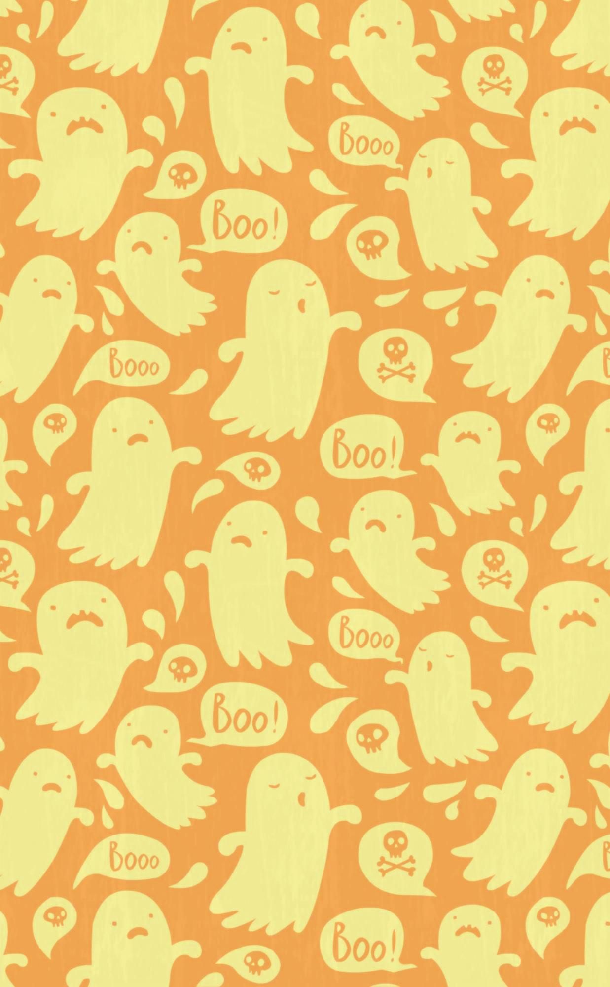 Pastel Orange Halloween Wallpapers Wallpaper Cave