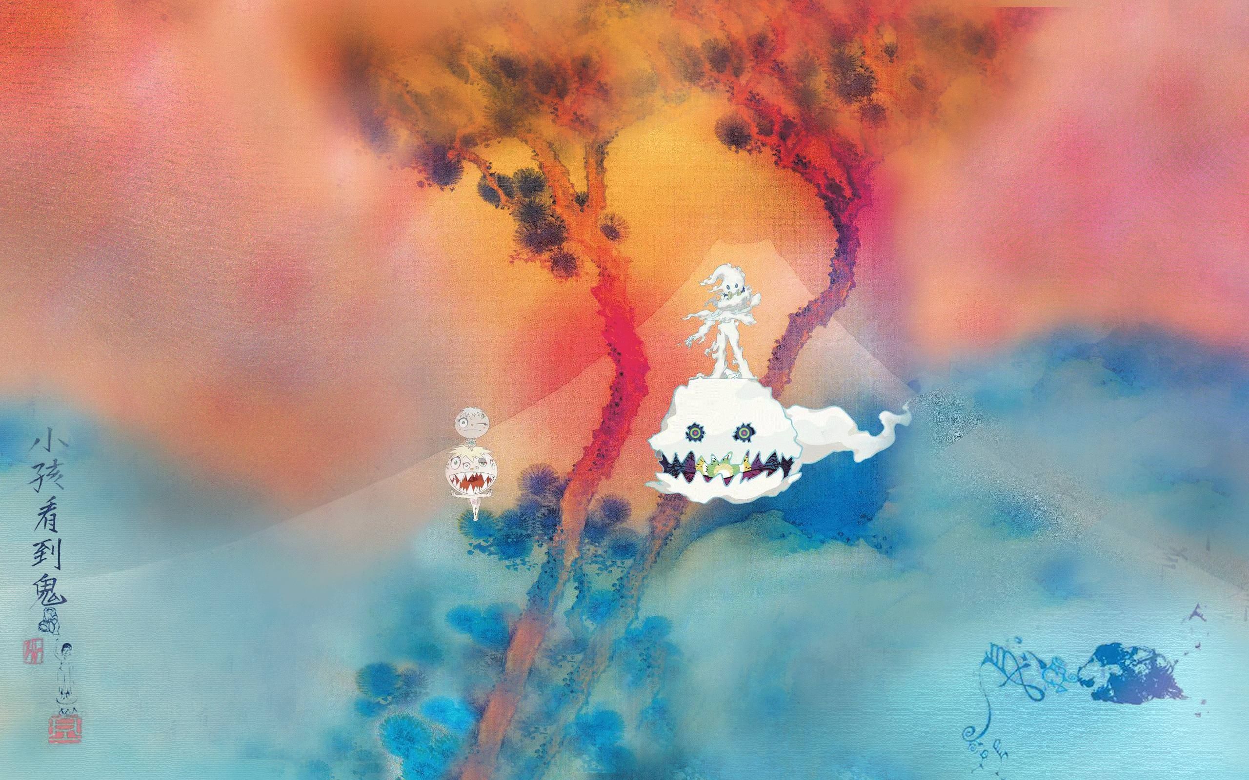 Kids See Ghost Album Cover Wallpapers Wallpaper Cave