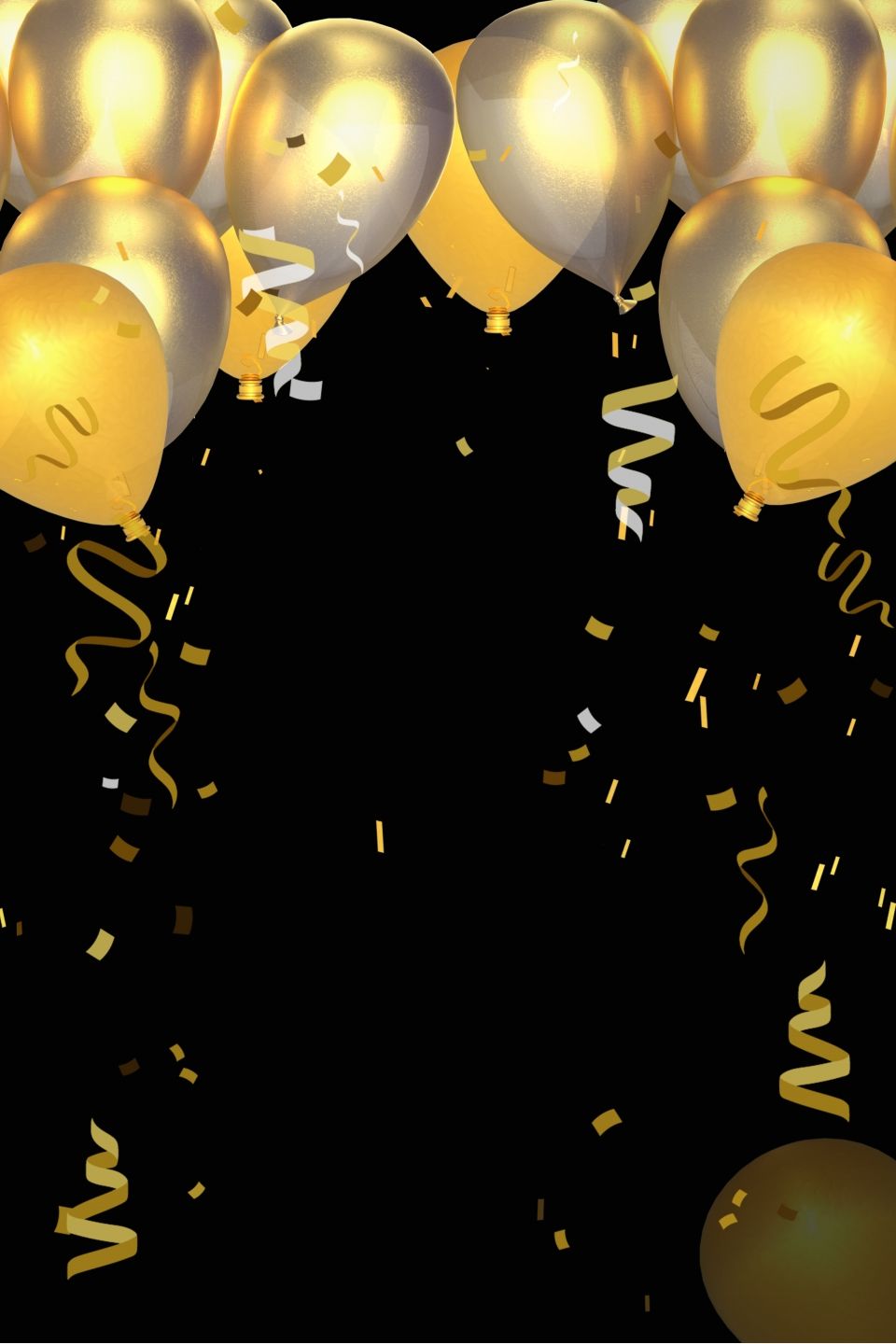 Gold Birthday Background Wallpaper