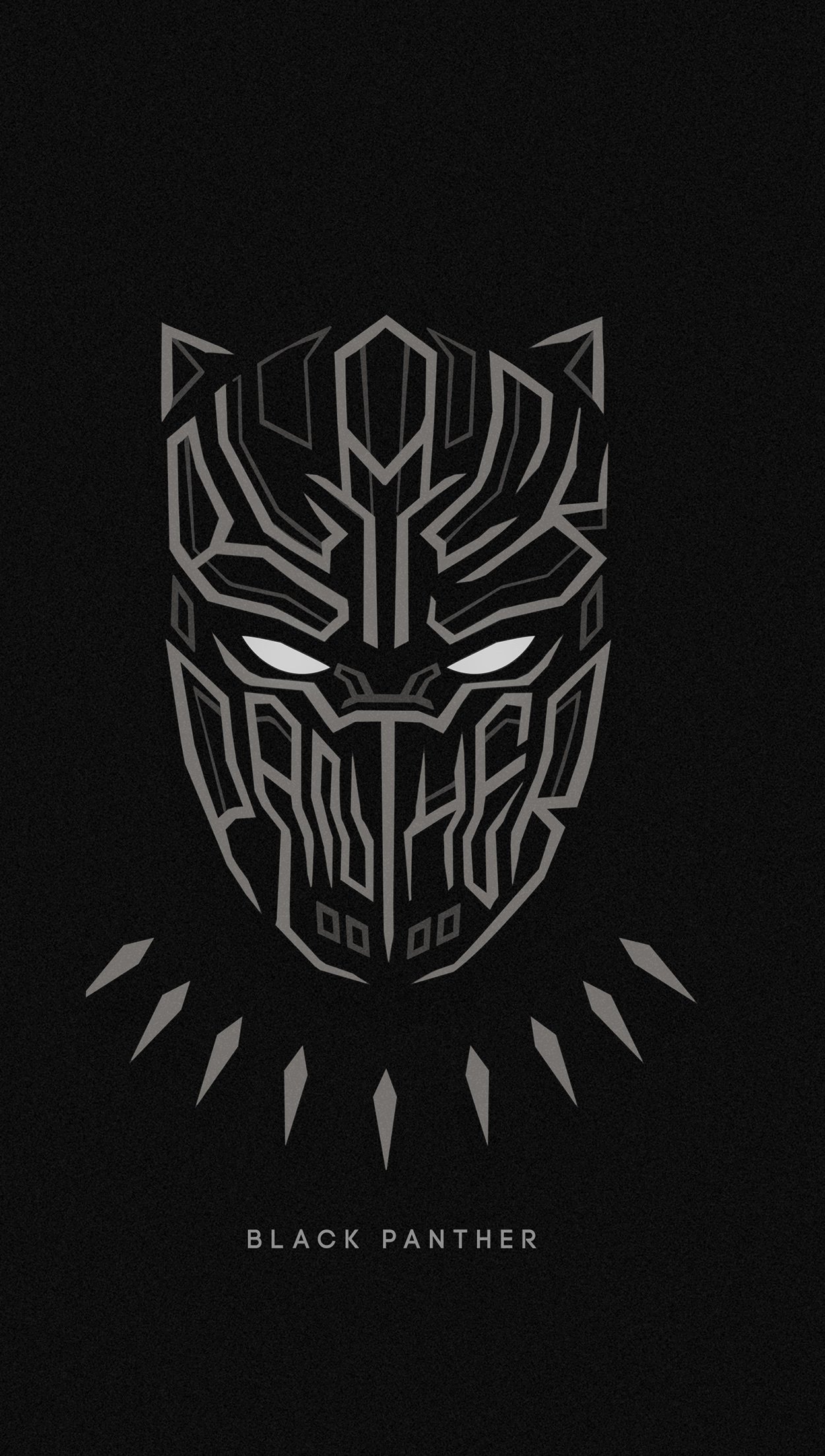 Black Panther Minimalist Portrait Wallpapers Wallpaper Cave