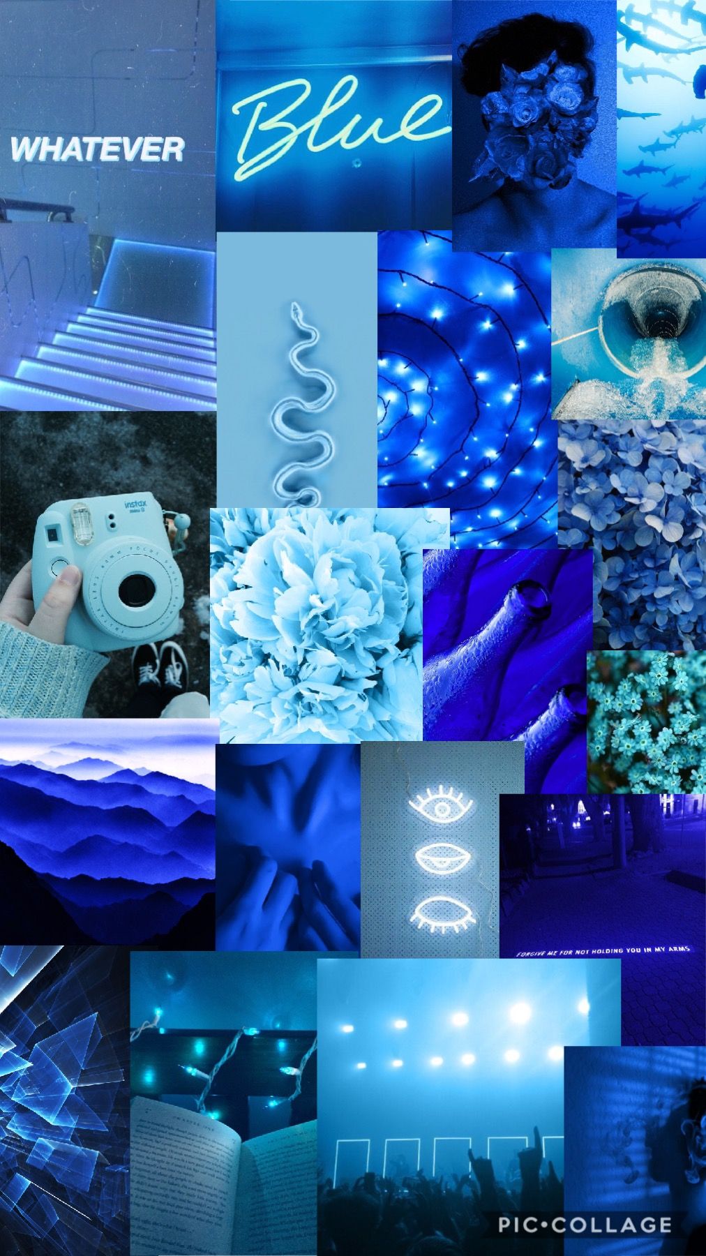 Baby Blue Collage Wallpapers Wallpaper Cave