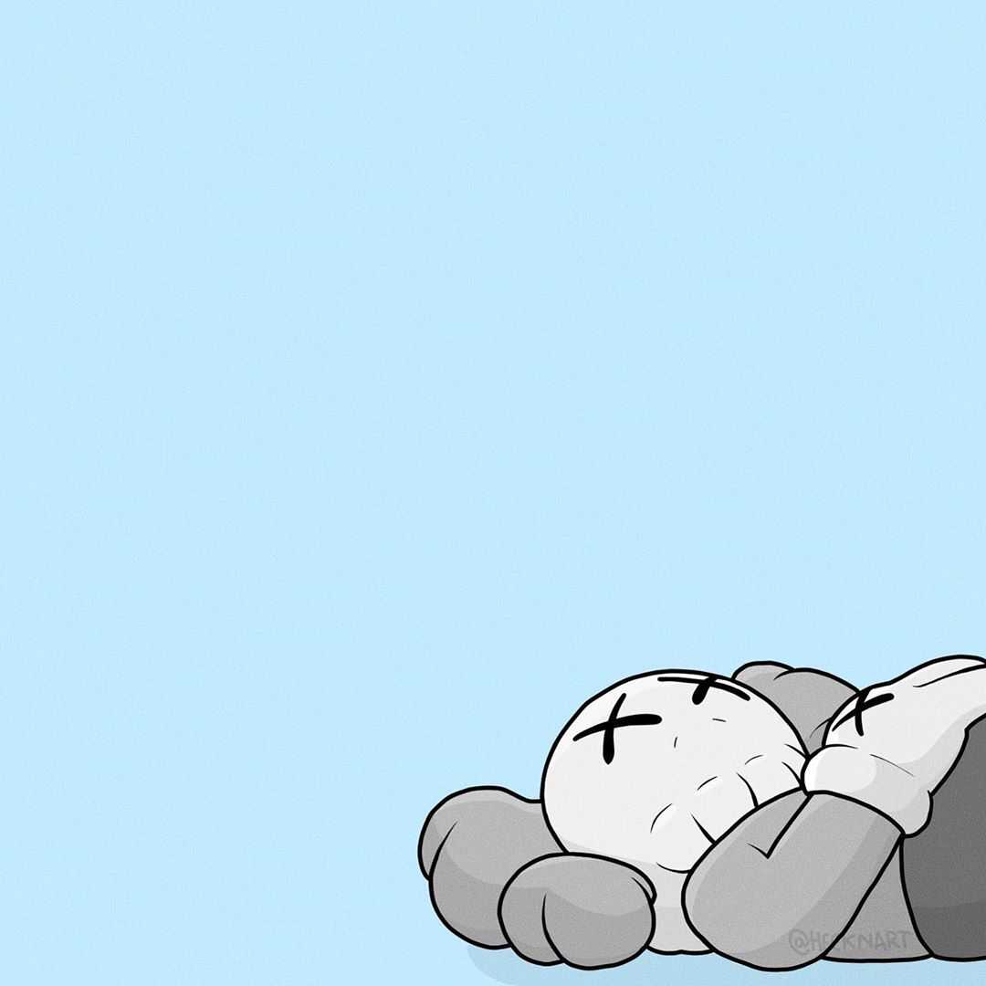 Blue Kaws Wallpapers Wallpaper Cave