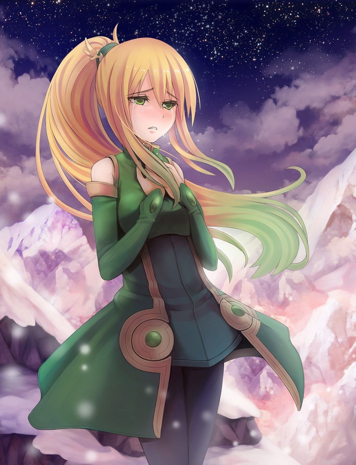 Green Anime Women Wallpapers Wallpaper Cave