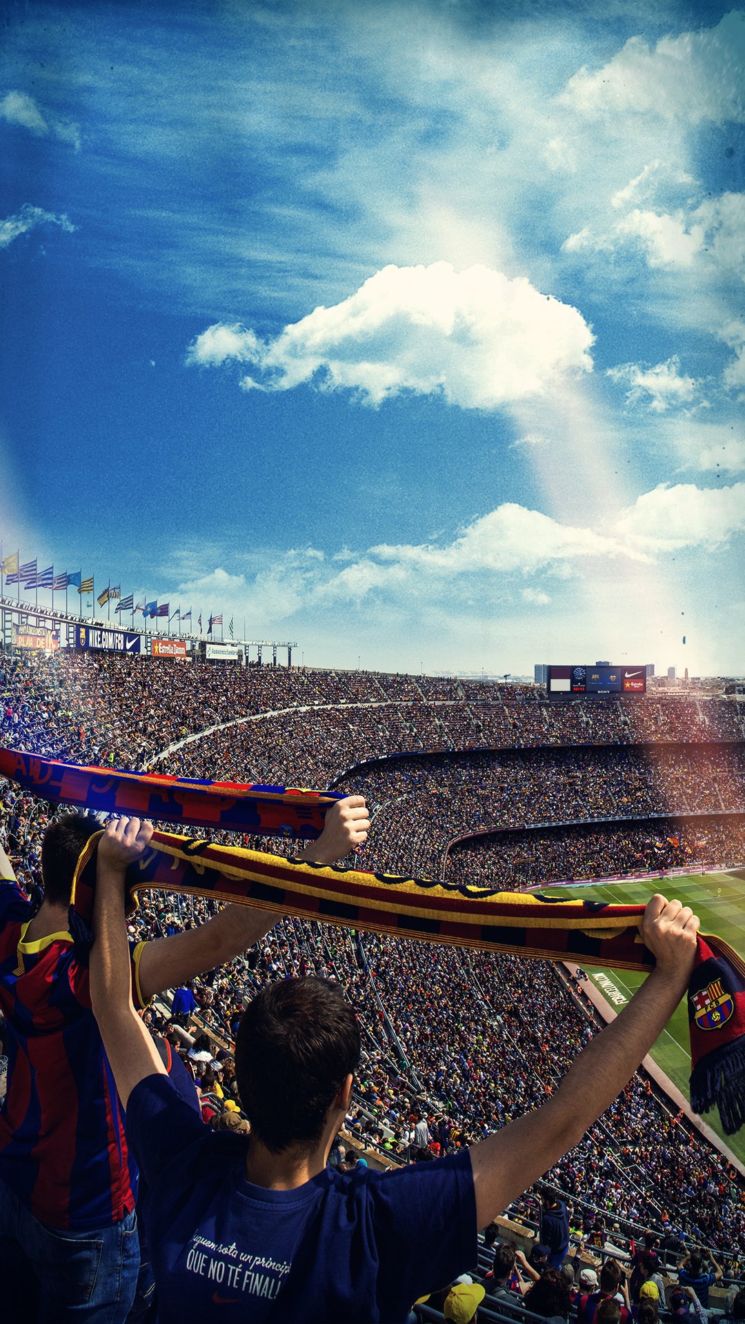 Barcelona Fans Wallpapers Wallpaper Cave