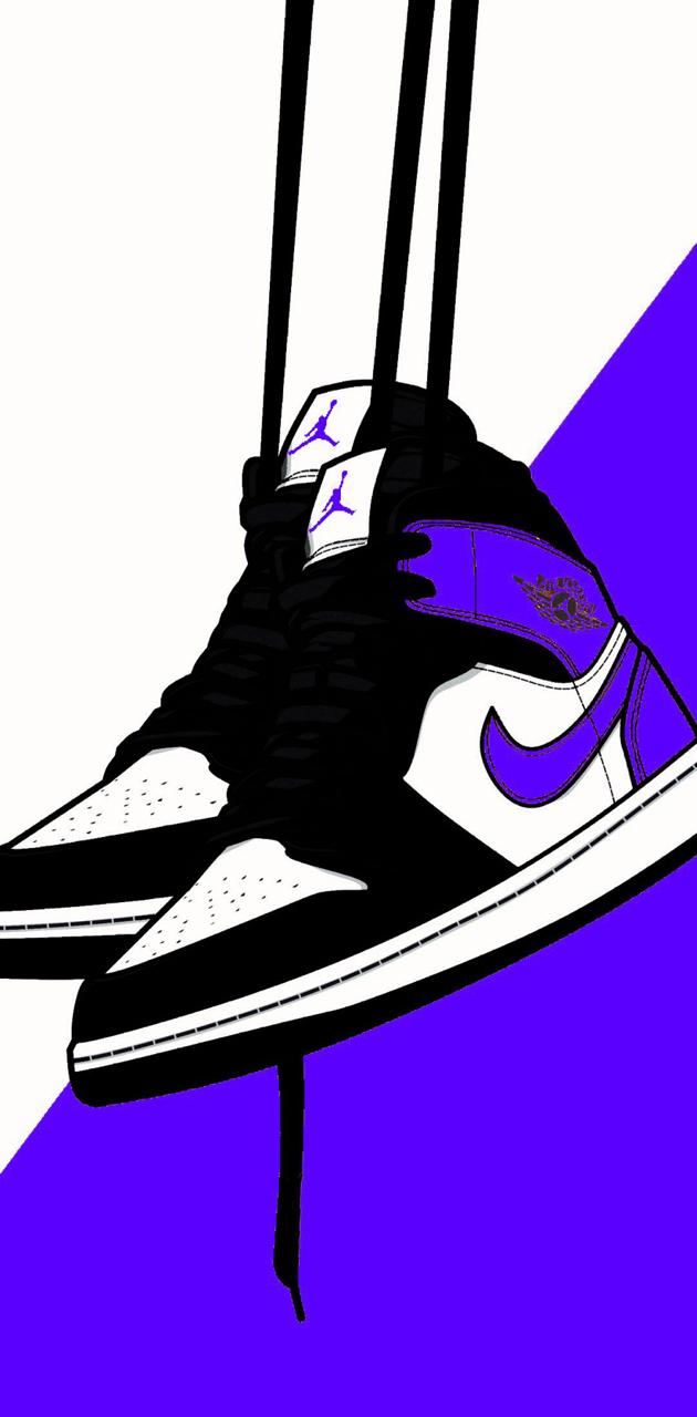 Purple Jordan Wallpapers Wallpaper Cave