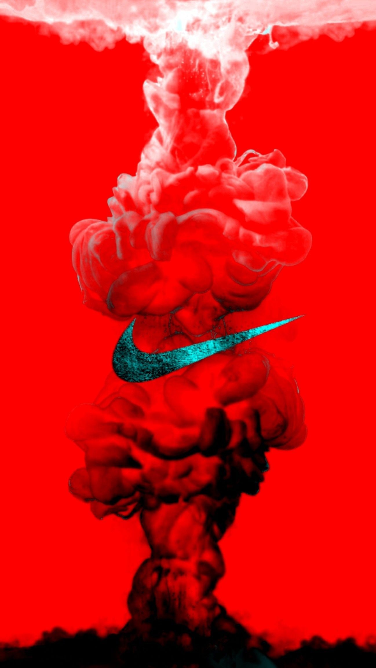 Red And Black Nike Logo